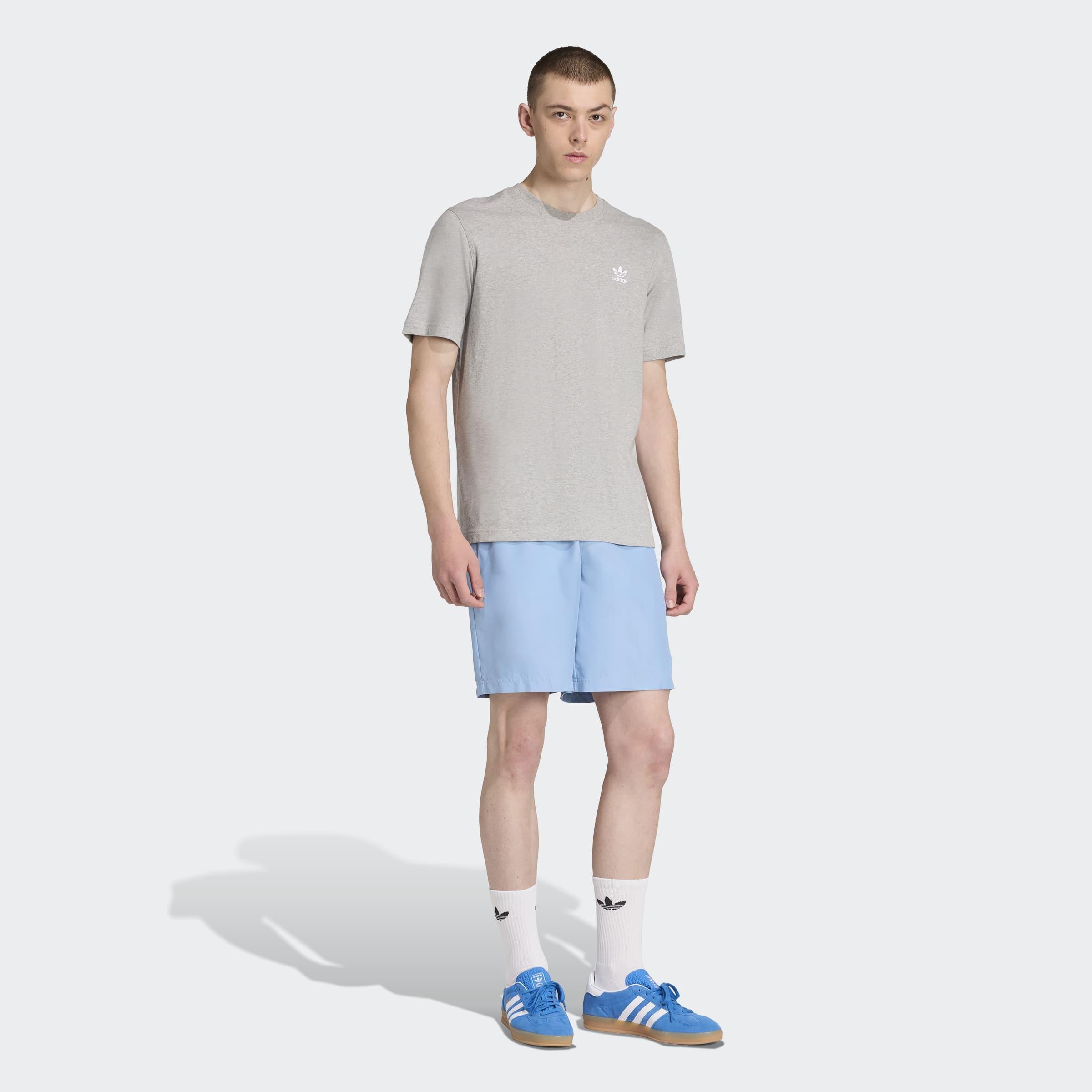 Adicolor 8-Inch Swim Shorts, Blue, A701_ONE, large image number 4