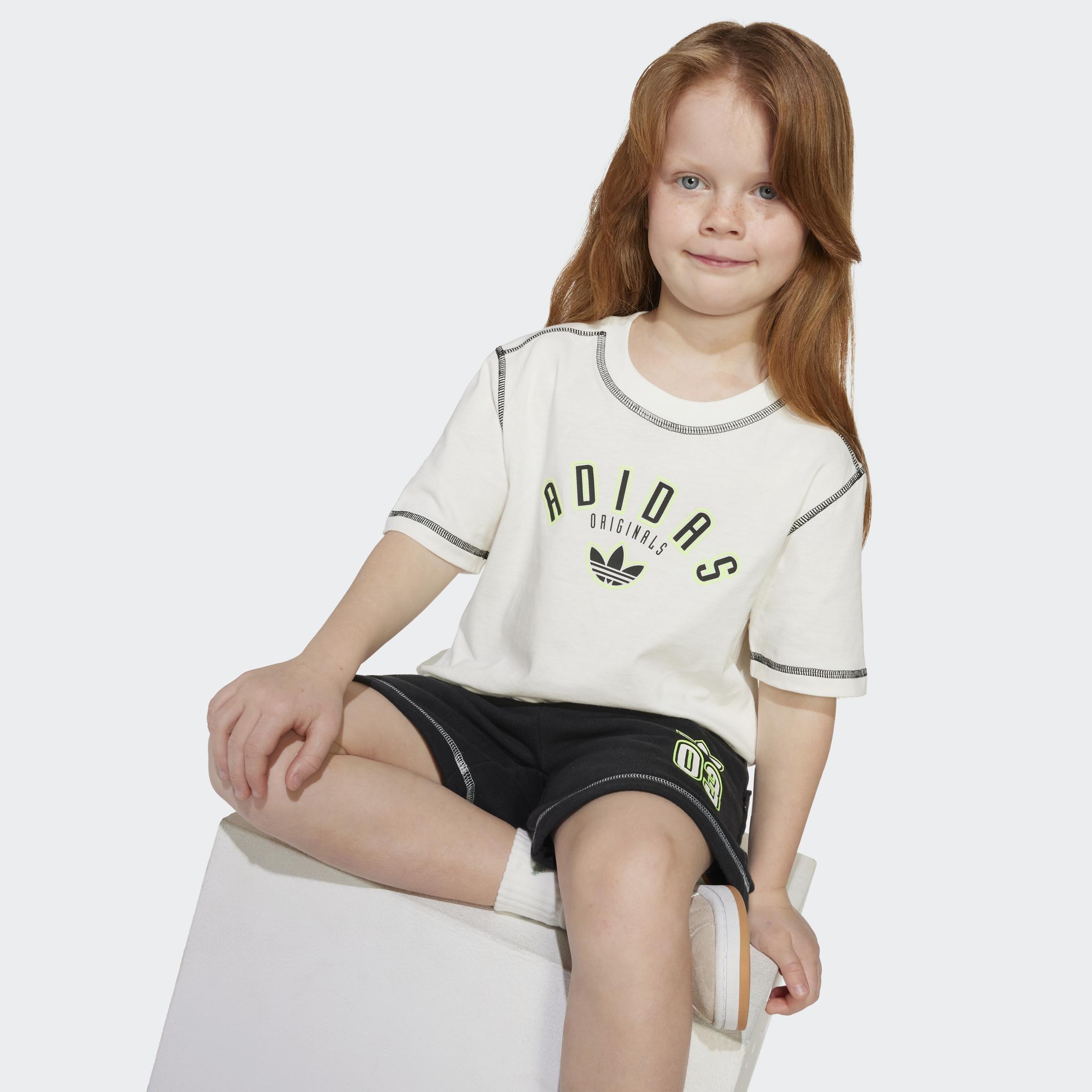 Kids Unisex Short T-Shirt Set, White, A701_ONE, large image number 2