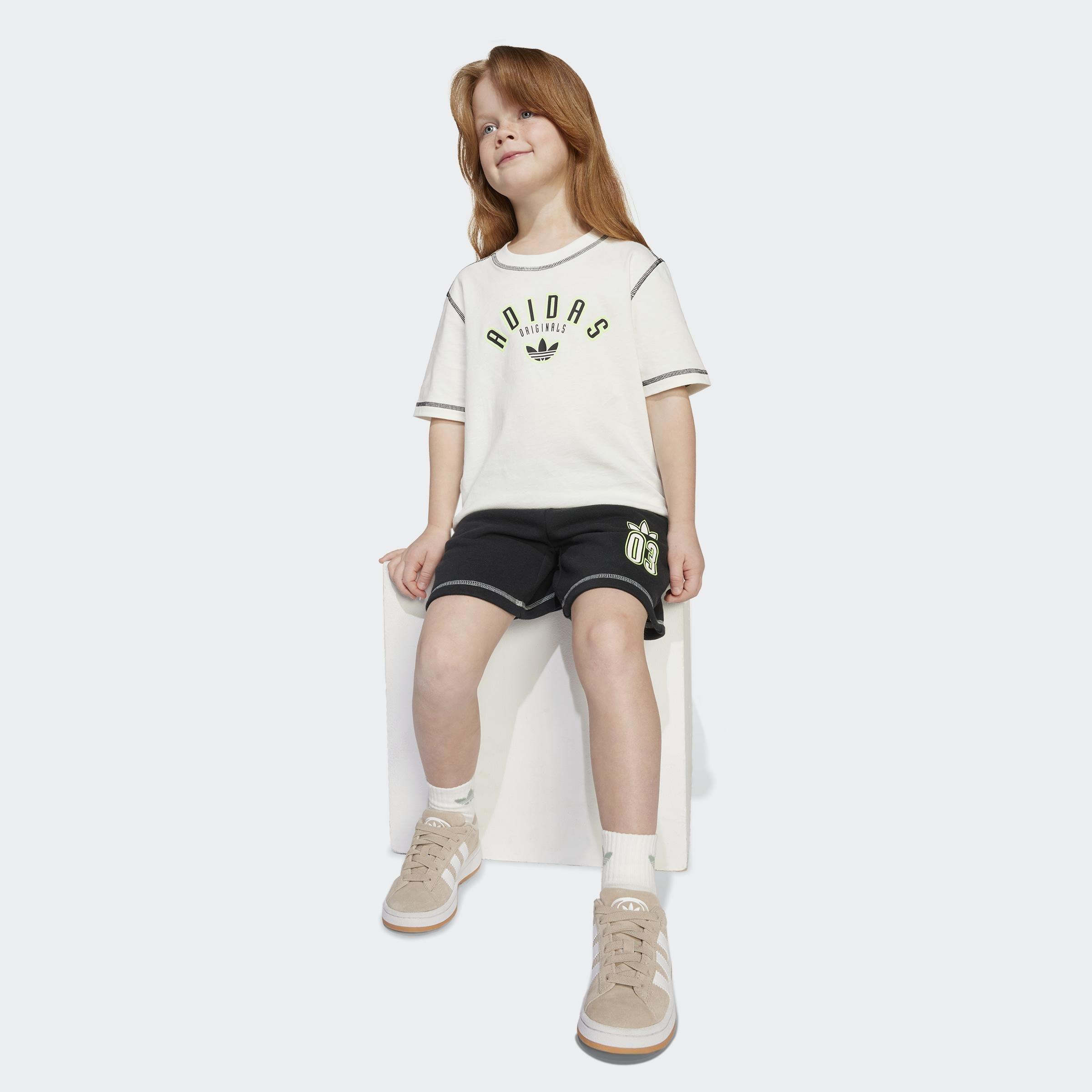 Kids Unisex Short T-Shirt Set, White, A701_ONE, large image number 4