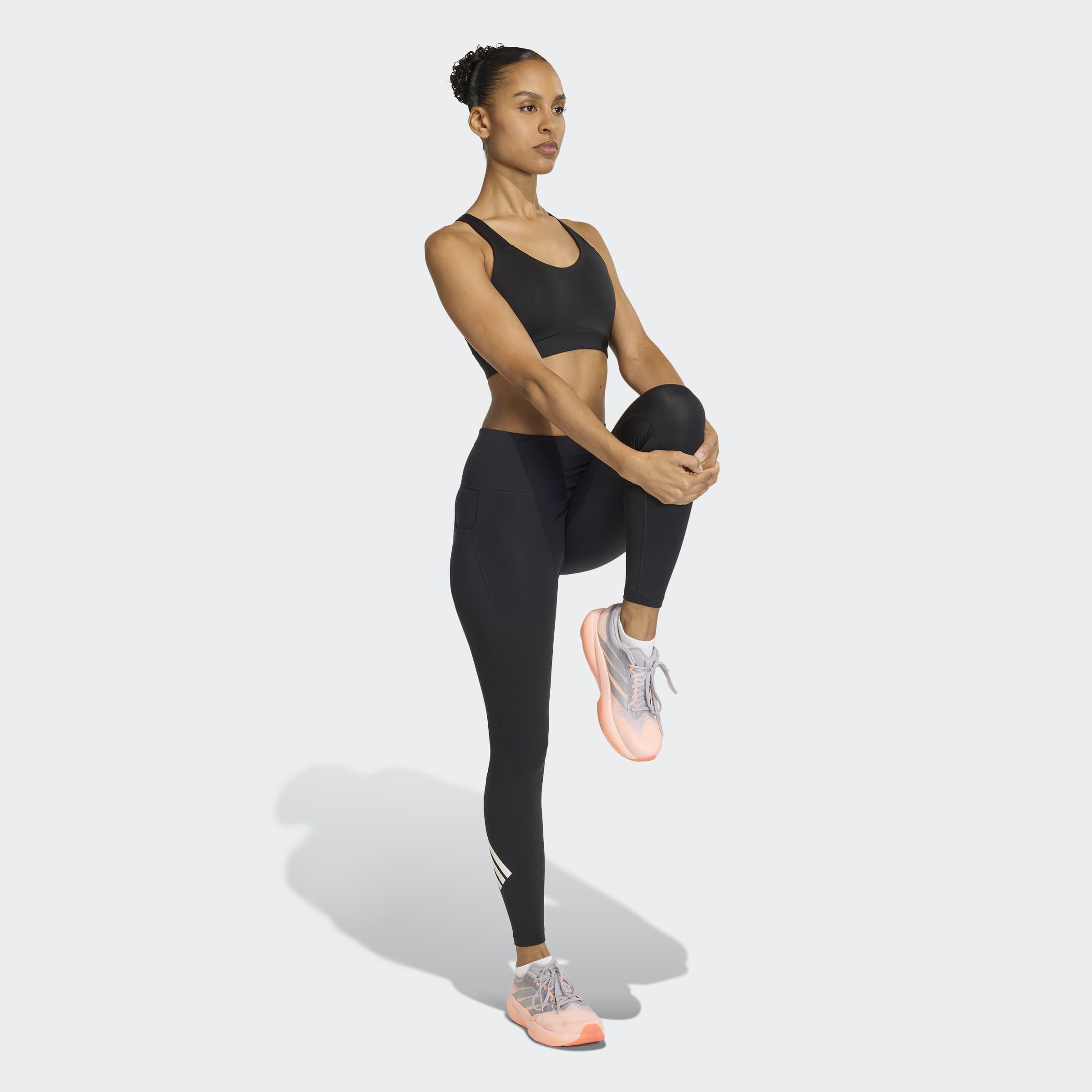 Optime Essentials Workout High Support Bra, Black, A701_ONE, large image number 7