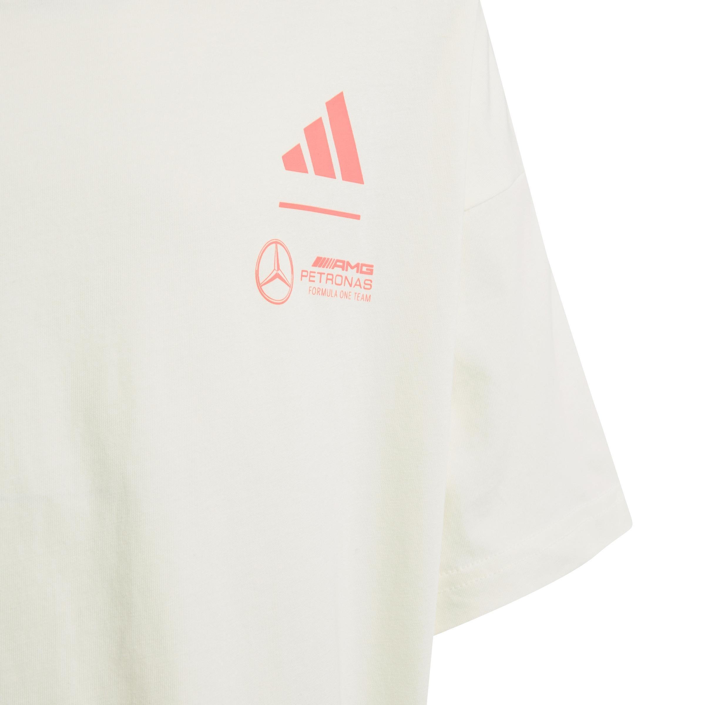 Kids Unisex Mercedes - AMG Petronas Formula One Team Summer Graphic T-Shirt, White, A701_ONE, large image number 4