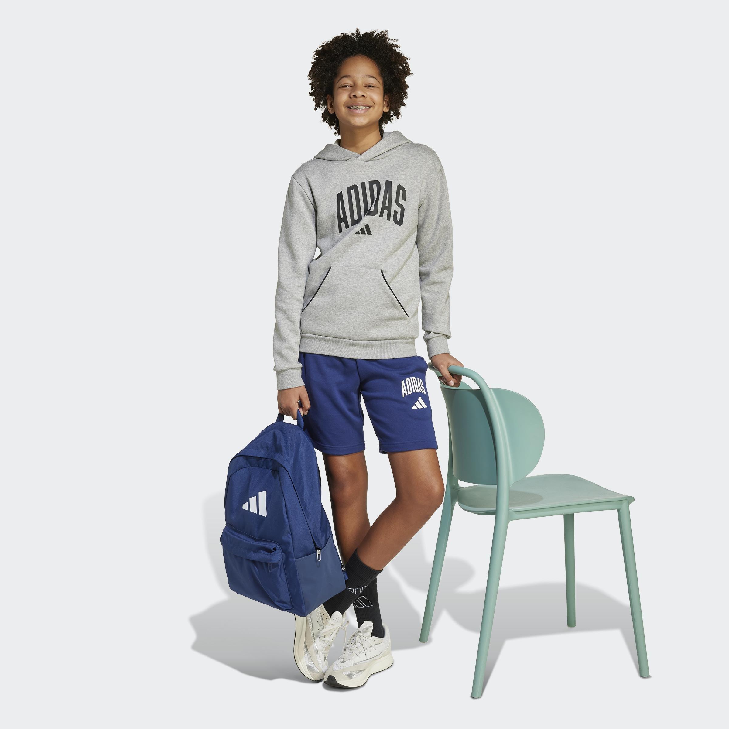 Kids Unisex Seasonals Essentials Collegiate Typography Short, Blue, A701_ONE, large image number 5