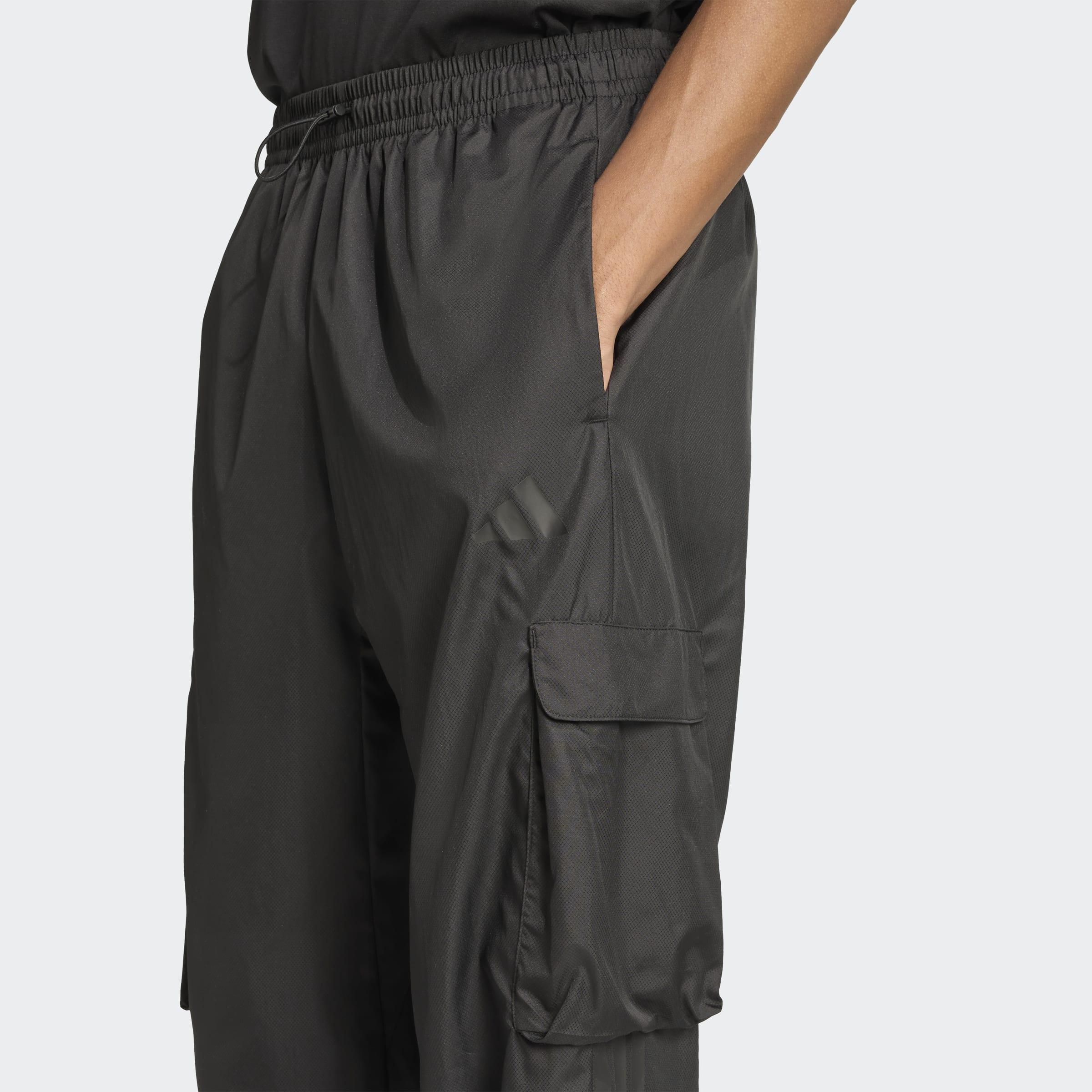 City Tech Utility Woven Tracksuit Bottoms, Black, A701_ONE, large image number 3