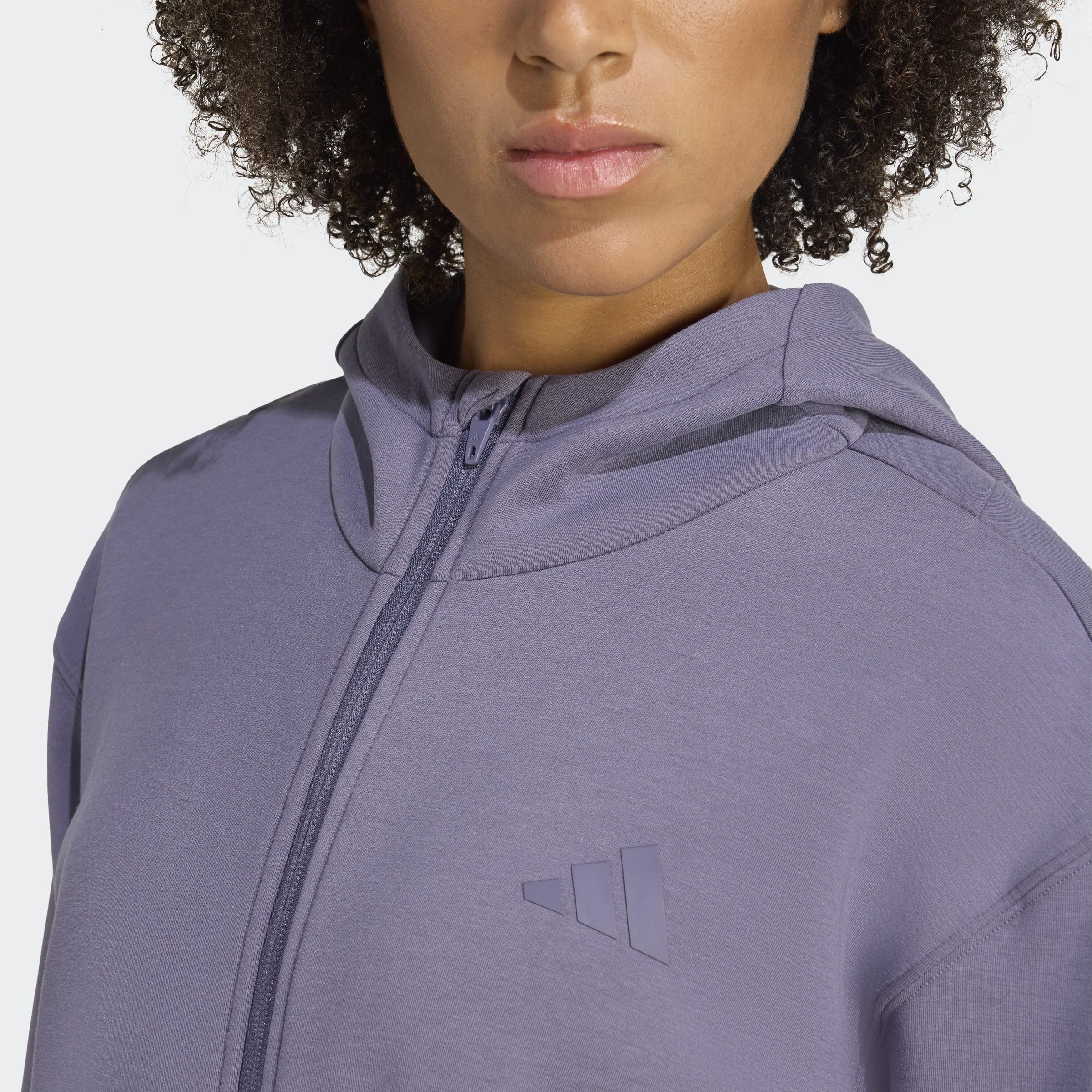 Designed 4 Training Full-Zip Hooded Sweatshirt, Purple, A701_ONE, large image number 3