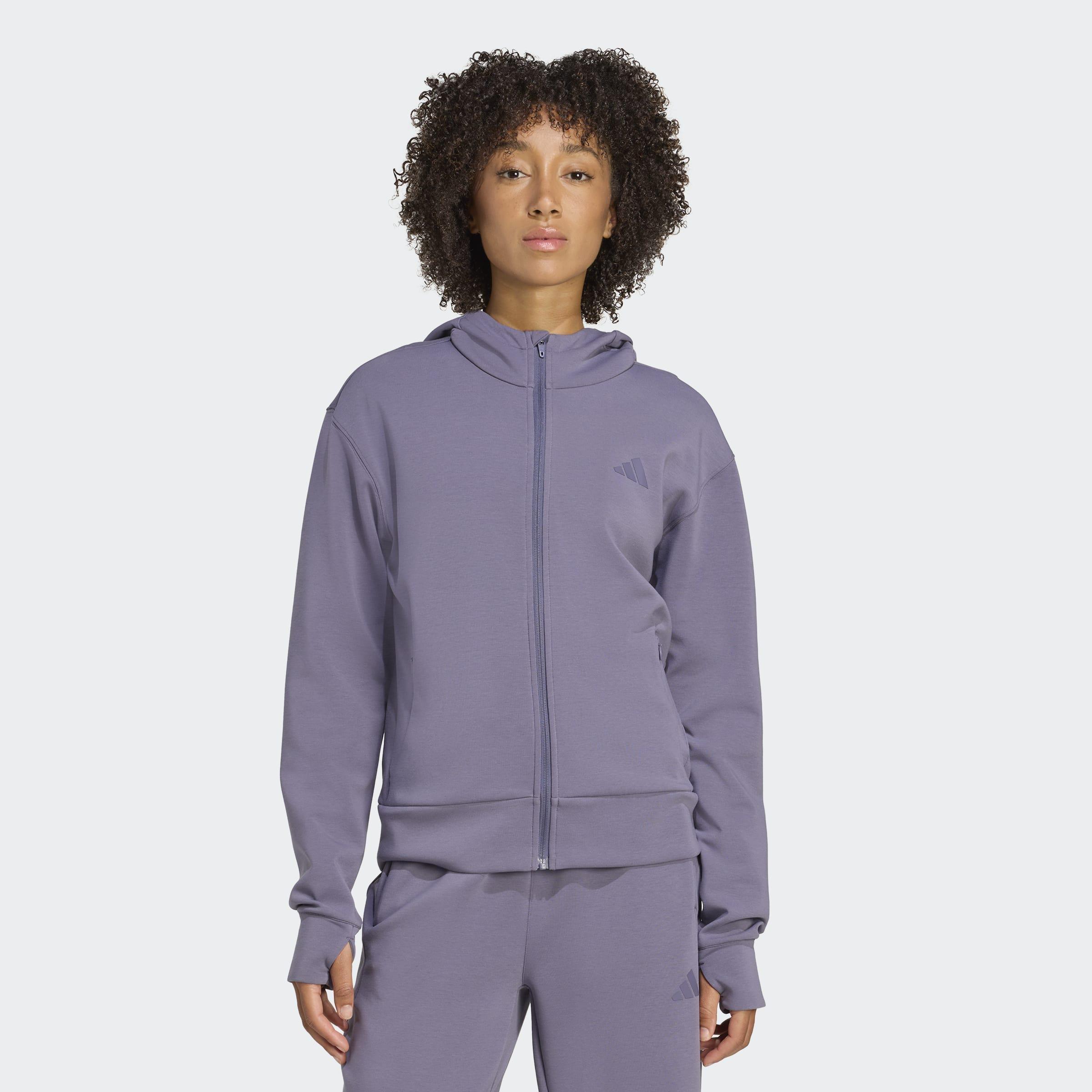 Designed 4 Training Full-Zip Hooded Sweatshirt, Purple, A701_ONE, large image number 4