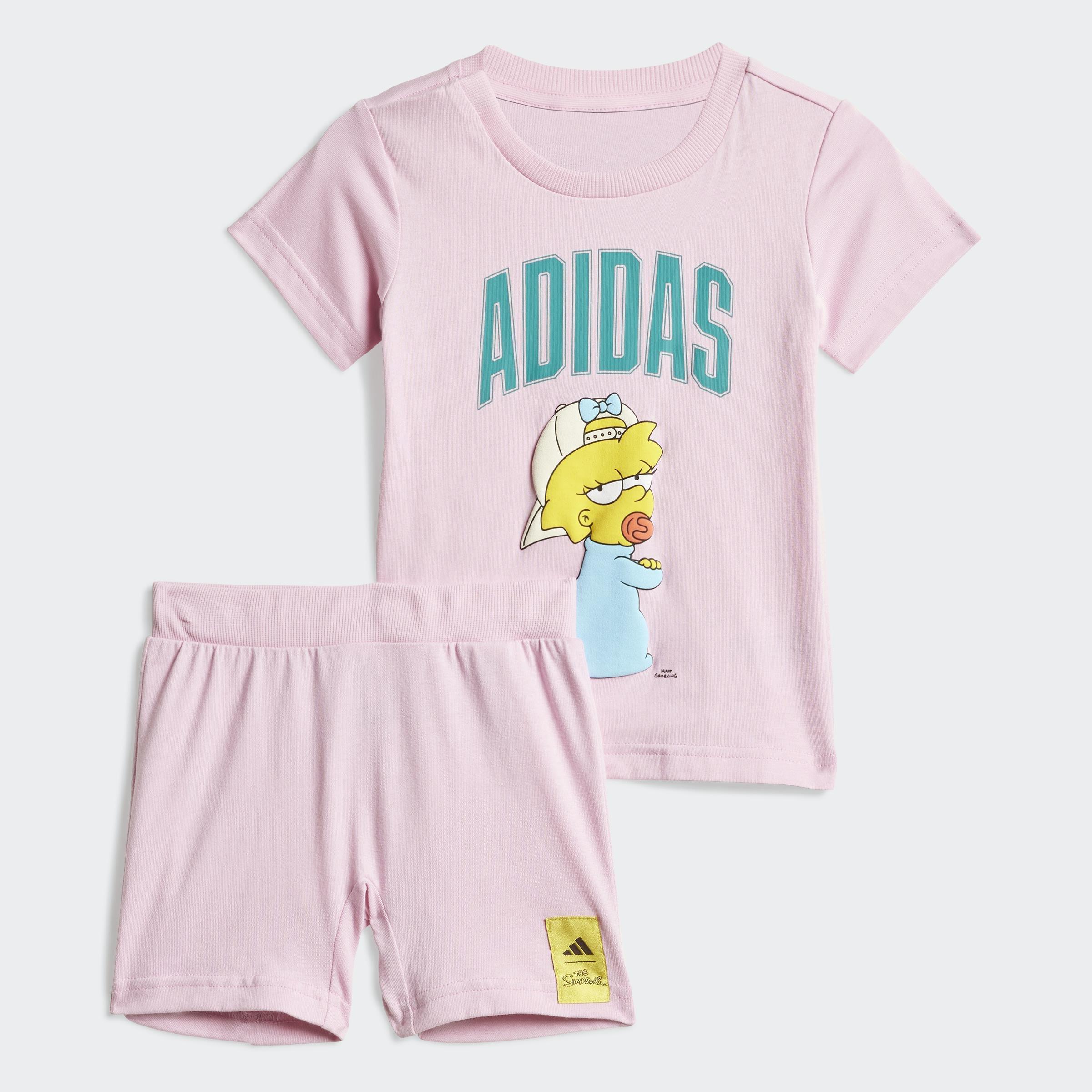 Kids Unisex The Simpsons T-Shirt Set, Pink, , medium