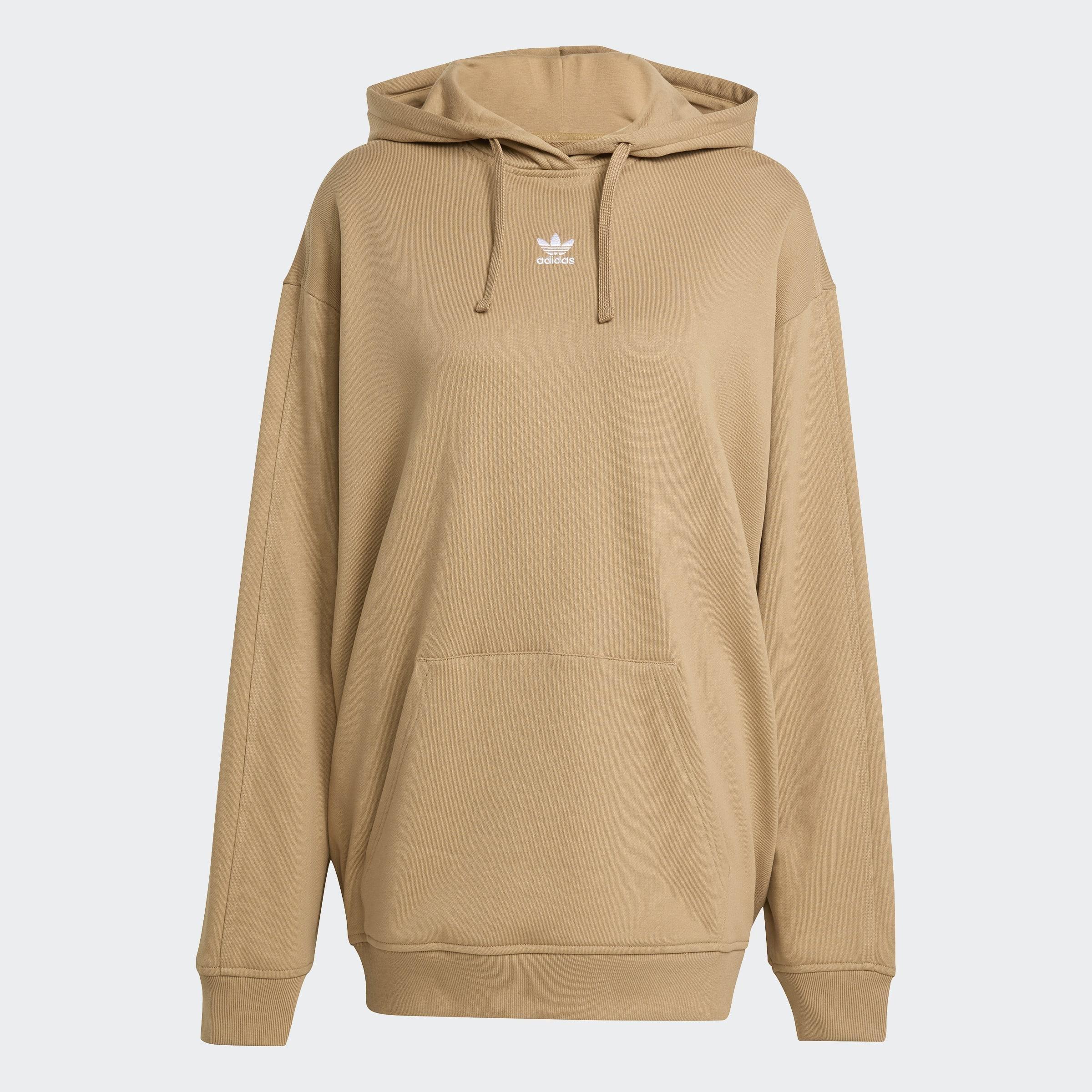 Essentials Loose French Terry Hoodie, Beige