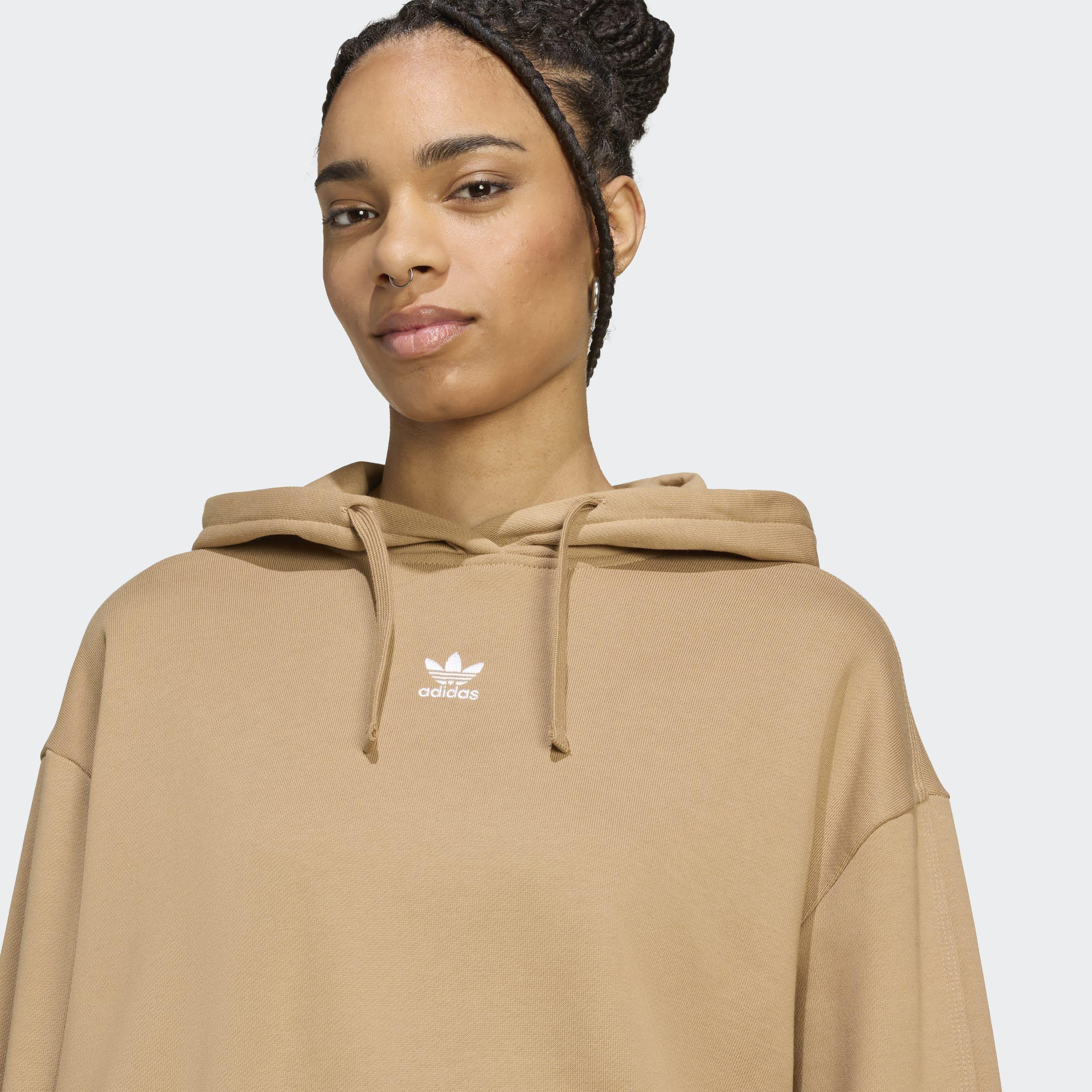 Essentials Loose French Terry Hoodie, Beige, A701_ONE, large image number 2