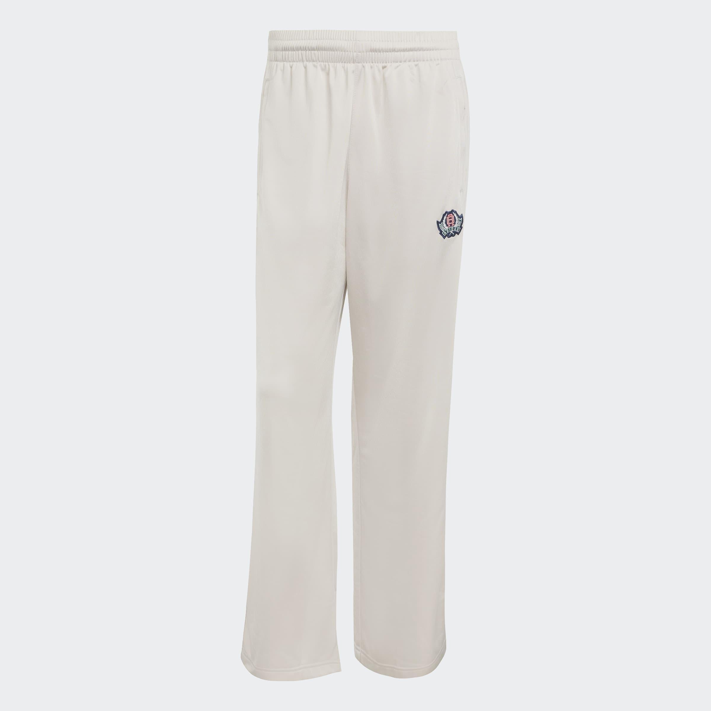 Varsity Open Hem Loose Tracksuit Bottoms, Grey