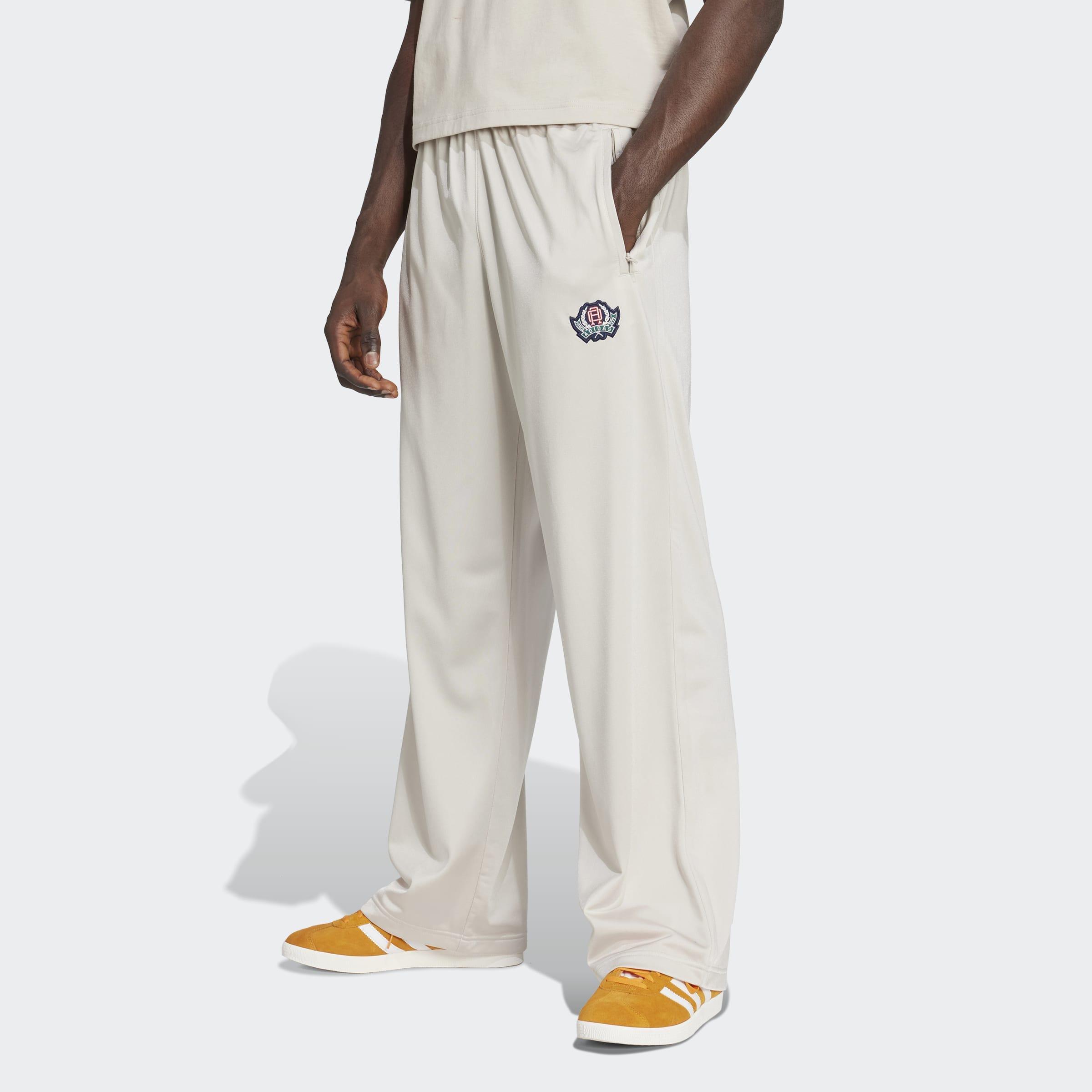 Varsity Open Hem Loose Tracksuit Bottoms, Grey, A701_ONE, large image number 4