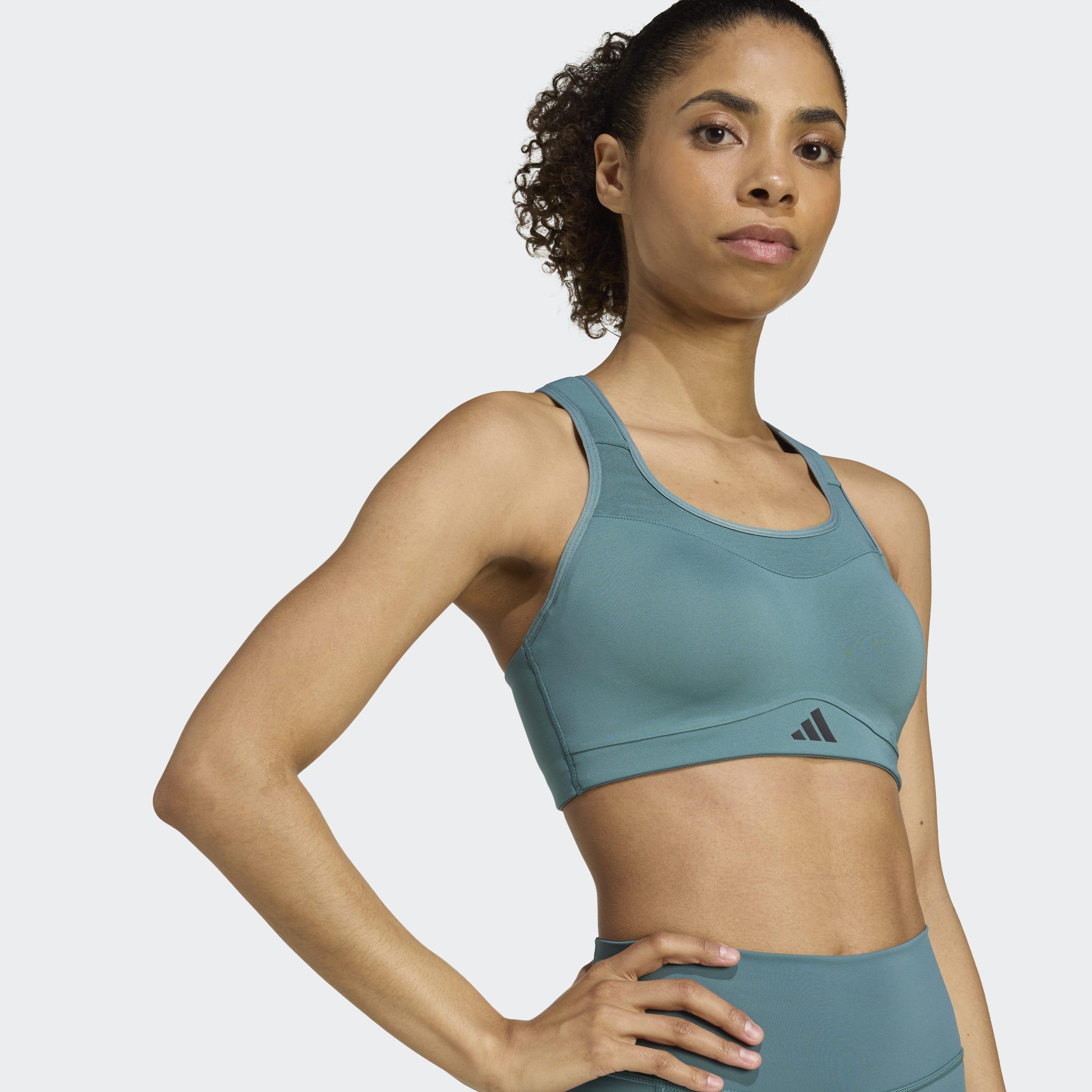 TLRD Impact Training High Support Bra, Green, A701_ONE, large image number 5