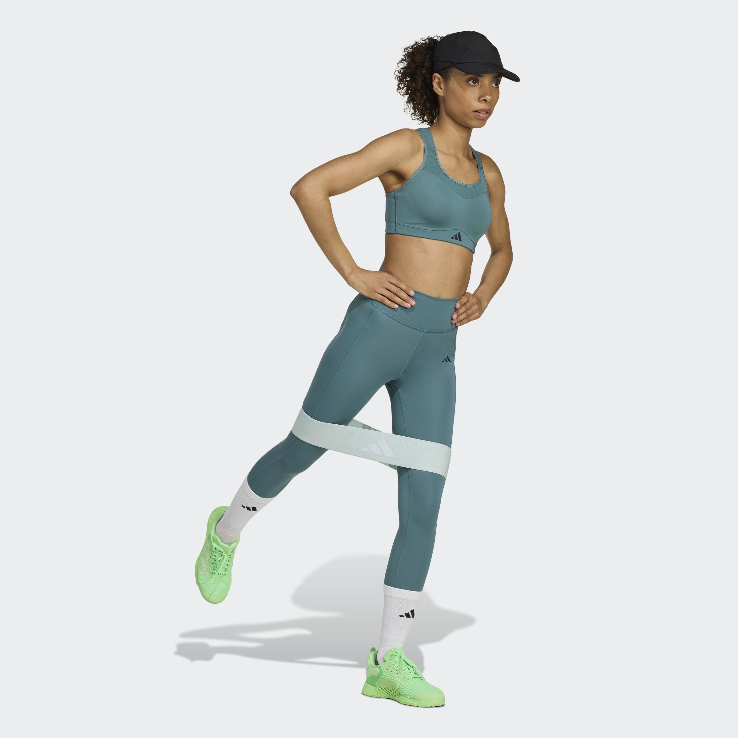 TLRD Impact Training High Support Bra, Green, A701_ONE, large image number 7