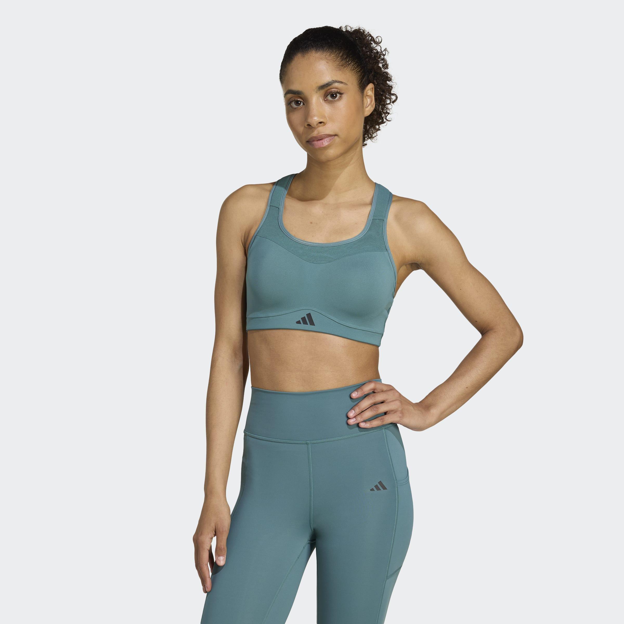 TLRD Impact Training High Support Bra, Green, A701_ONE, large image number 8