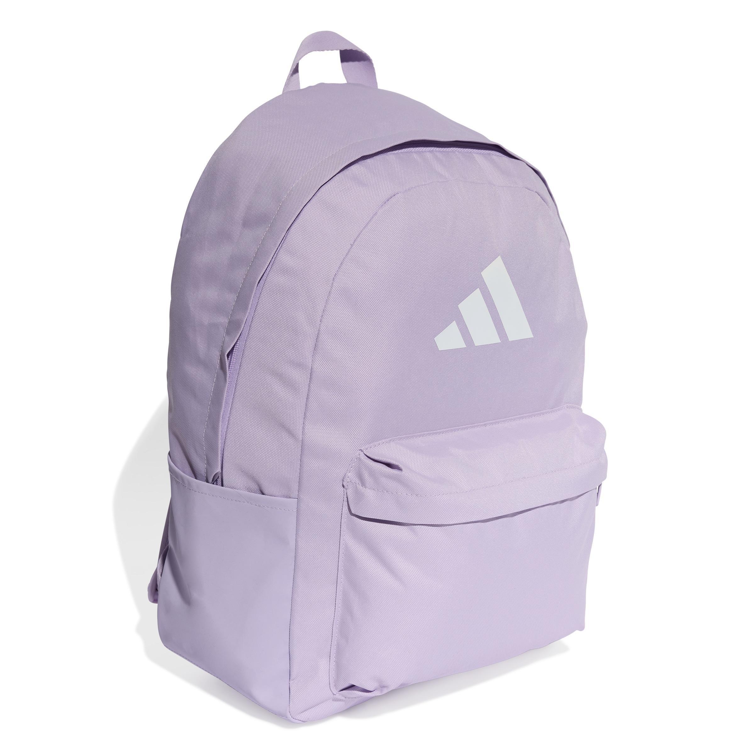 Unisex Classic 3 Bar Logo Backpack, Purple, A701_ONE, large image number 0