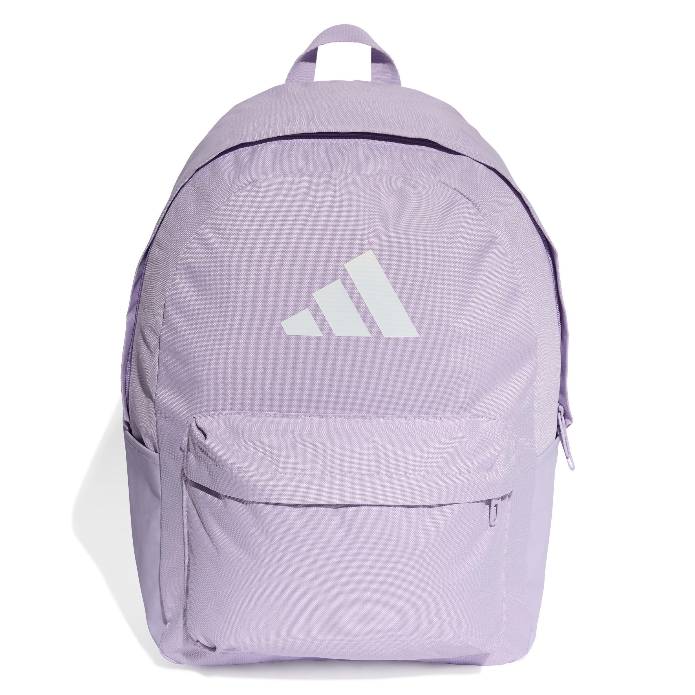 Unisex Classic 3 Bar Logo Backpack, Purple, A701_ONE, large image number 1