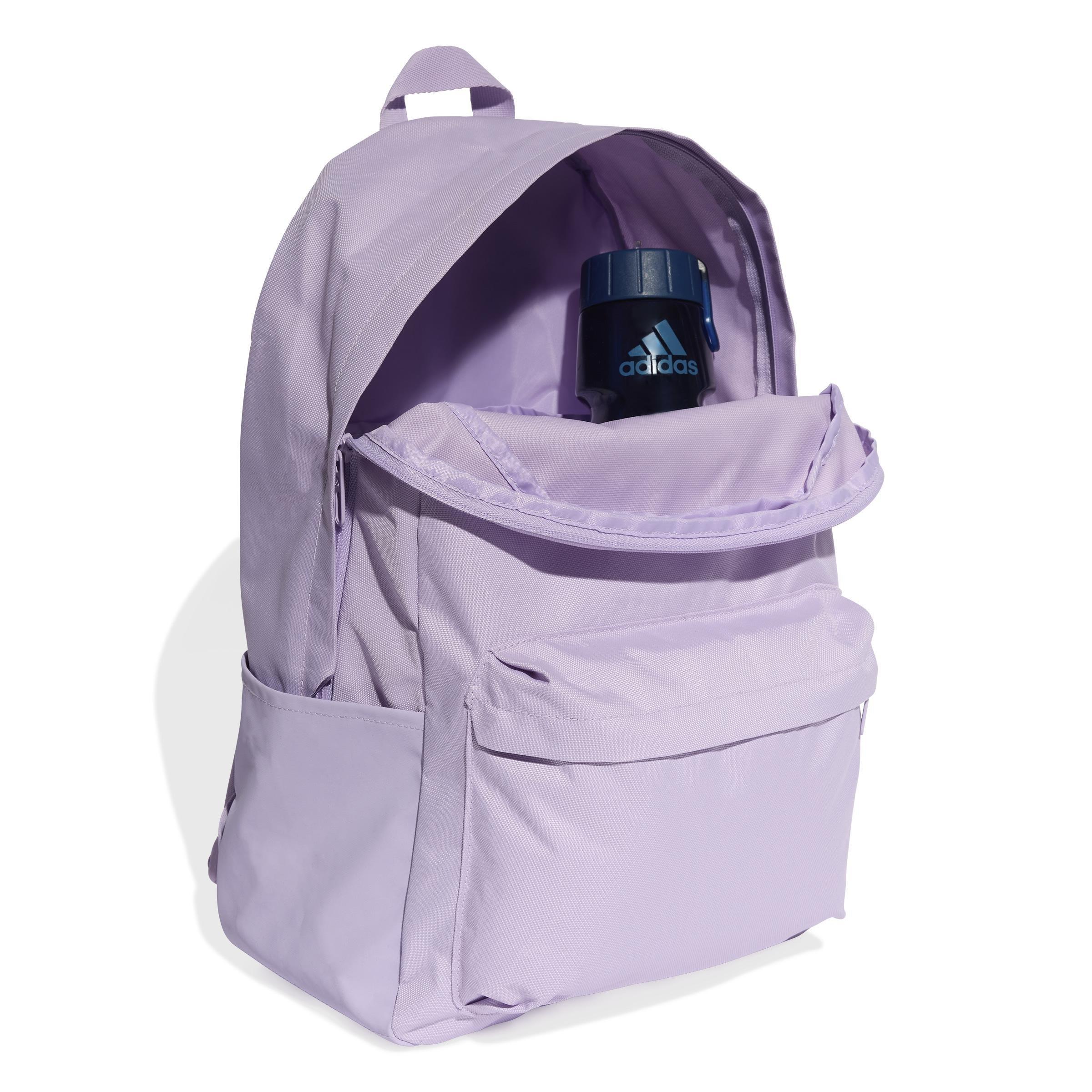 Unisex Classic 3 Bar Logo Backpack, Purple, A701_ONE, large image number 2