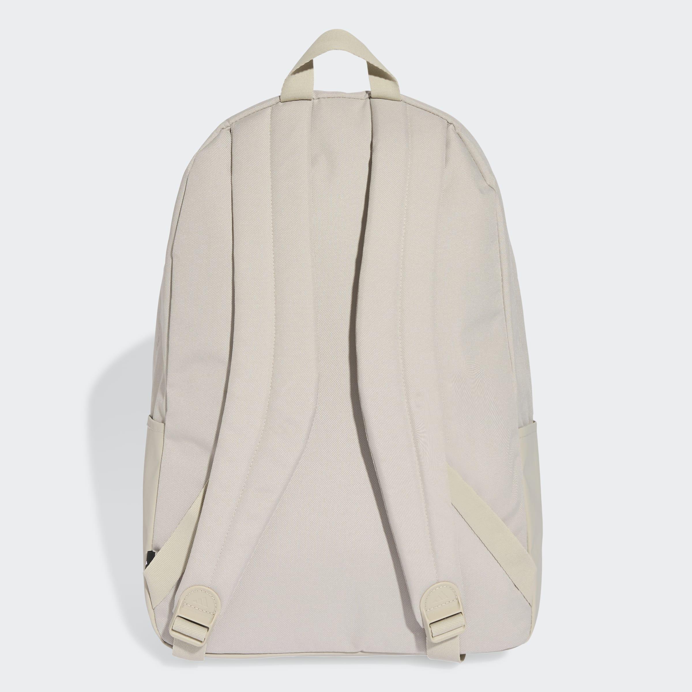 Unisex Classic 3 Bar Logo Backpack, Beige, A701_ONE, large image number 3