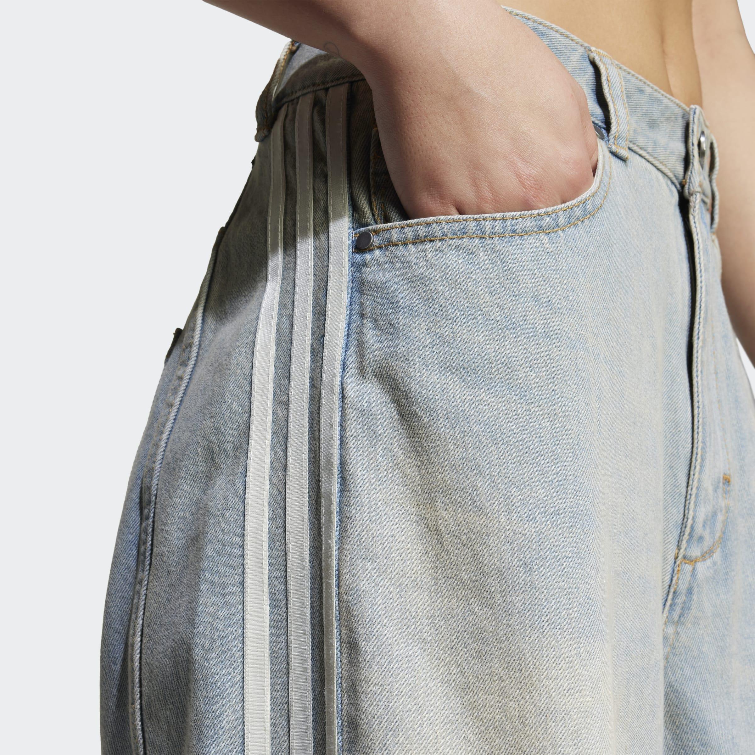 Adilenium Season 3 Banana Fitted Washed Denim Joggers, Blue, A701_ONE, large image number 2