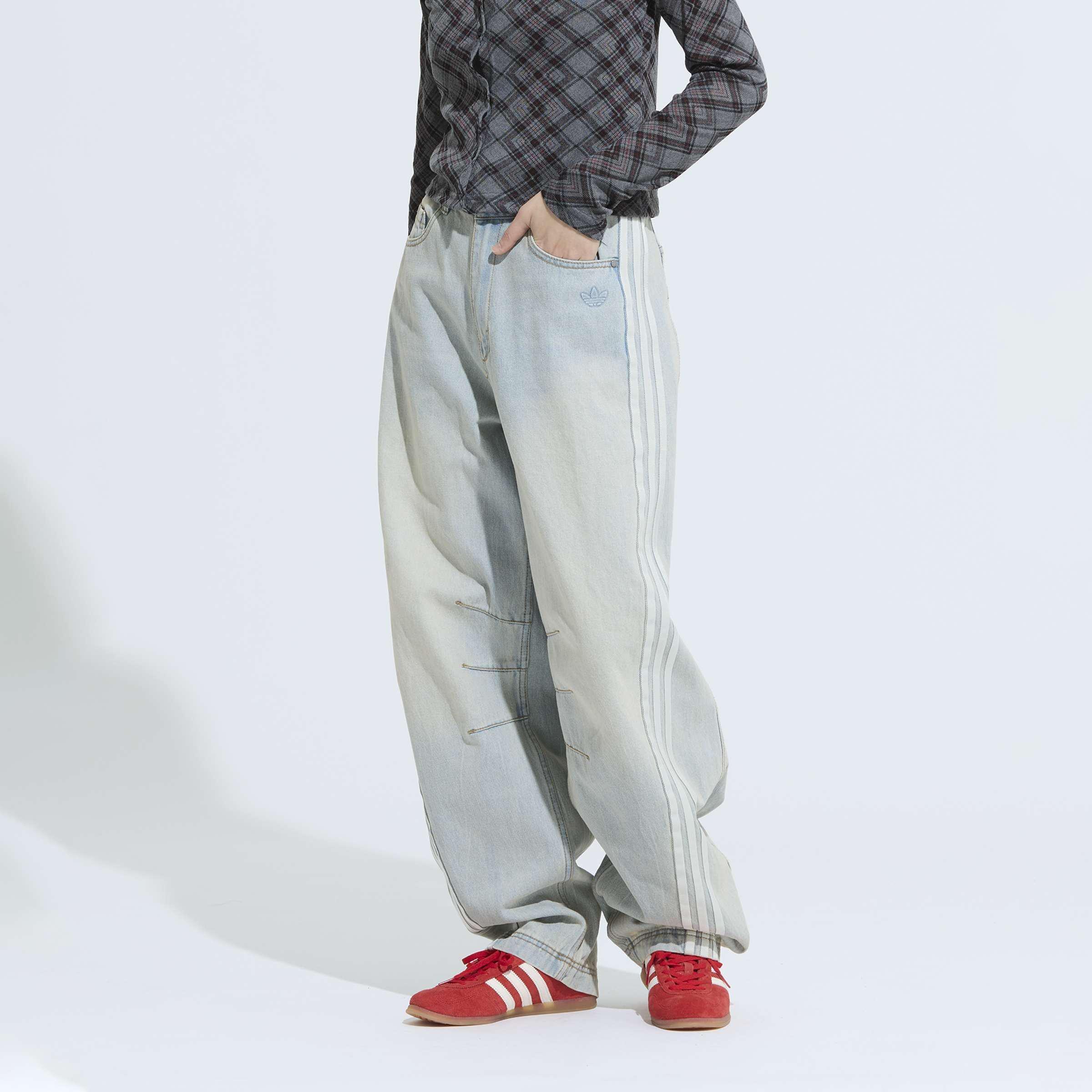 Adilenium Season 3 Banana Fitted Washed Denim Joggers, Blue, A701_ONE, large image number 6