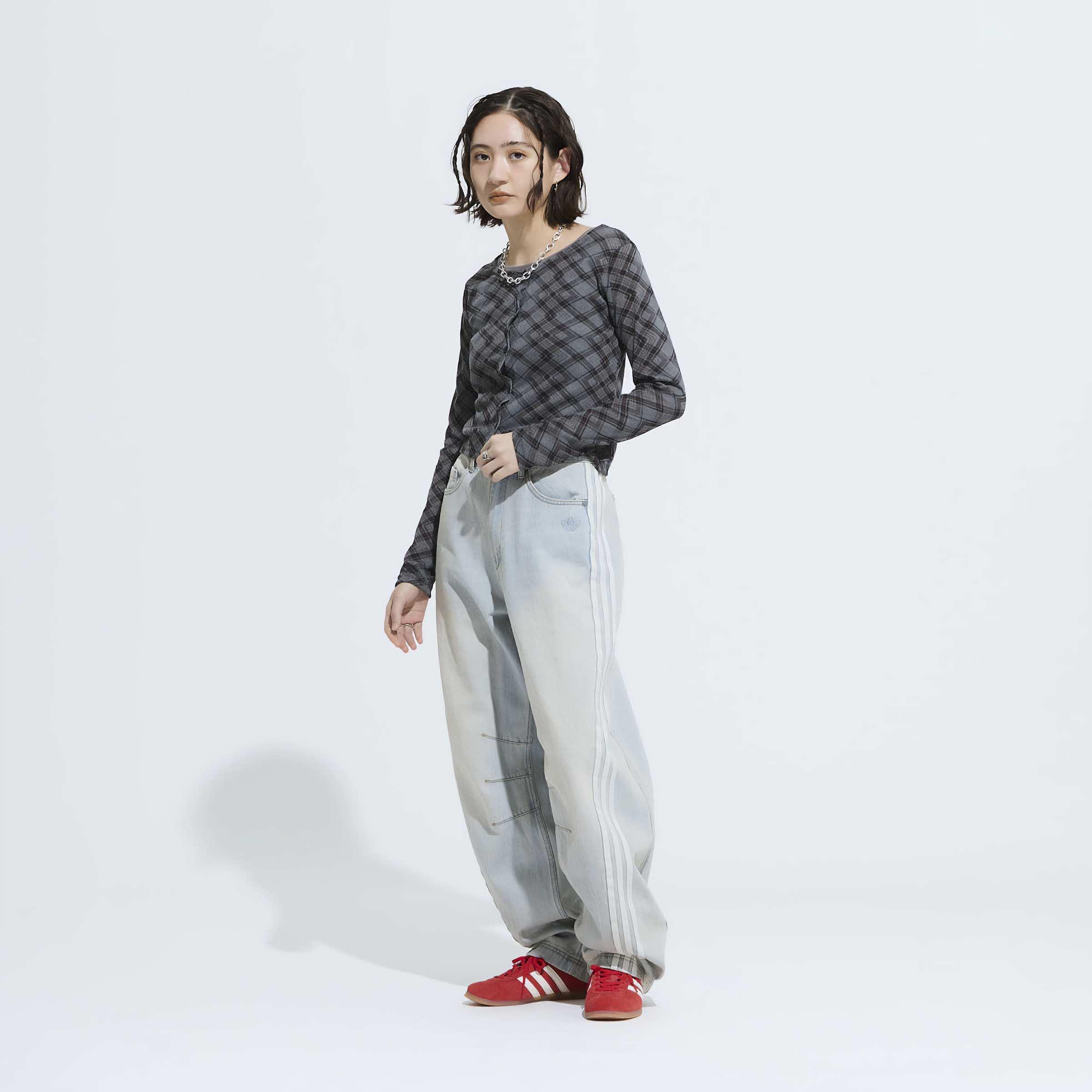 Adilenium Season 3 Banana Fitted Washed Denim Joggers, Blue, A701_ONE, large image number 7