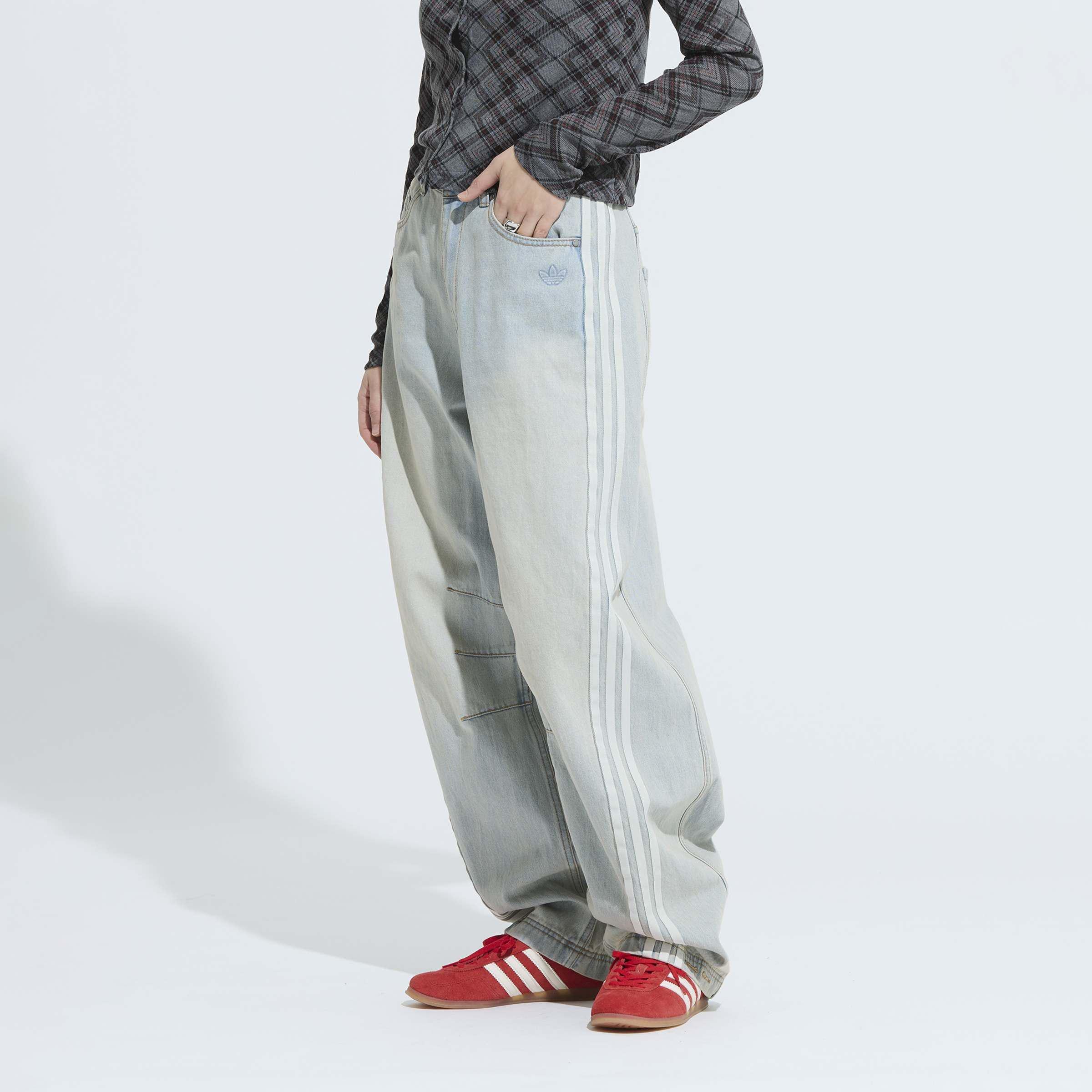 Adilenium Season 3 Banana Fitted Washed Denim Joggers, Blue, A701_ONE, large image number 8