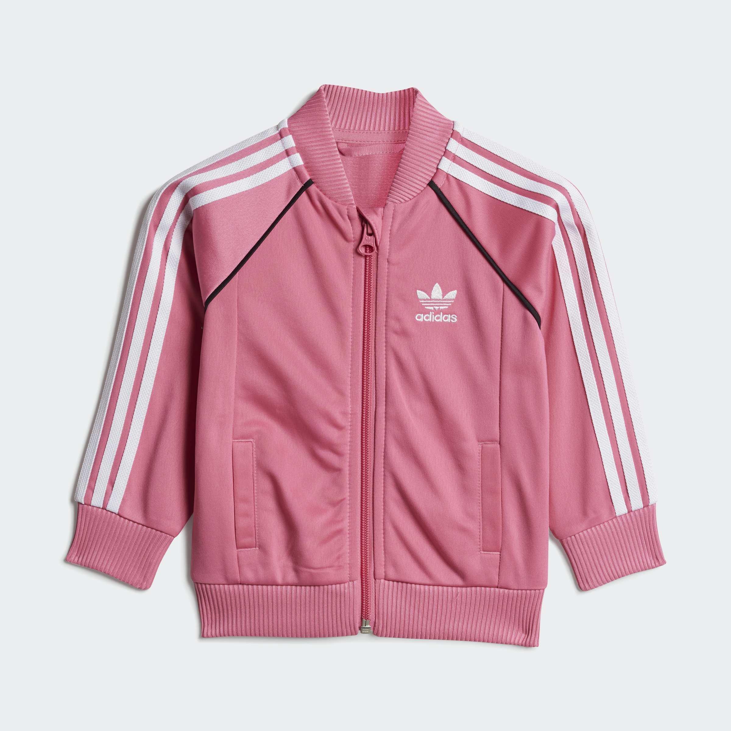 Kids Unisex Adicolor SST Track Suit, Pink, A701_ONE, large image number 6