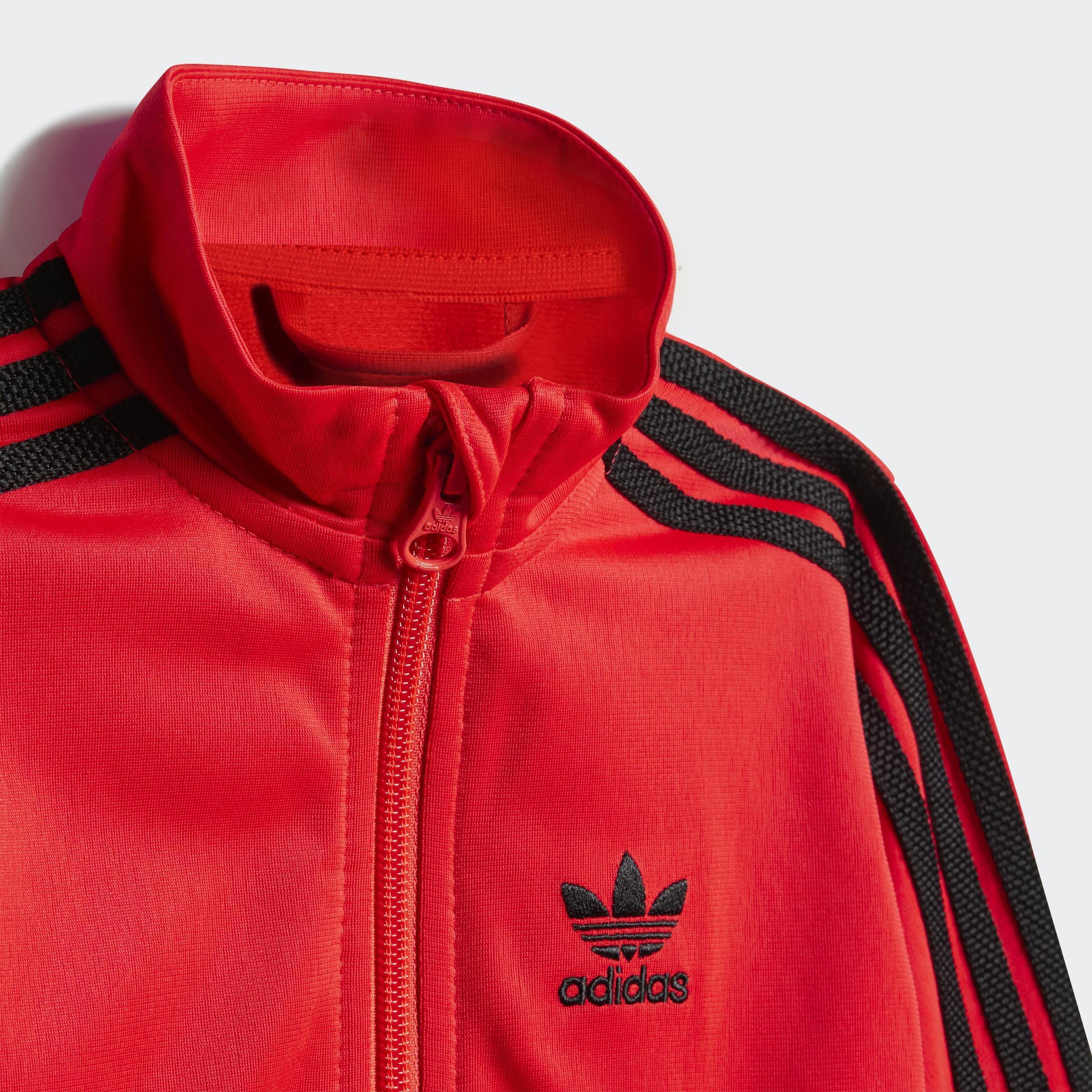 Kids Unisex Adicolor Firebird Track Suit, Red, A701_ONE, large image number 4