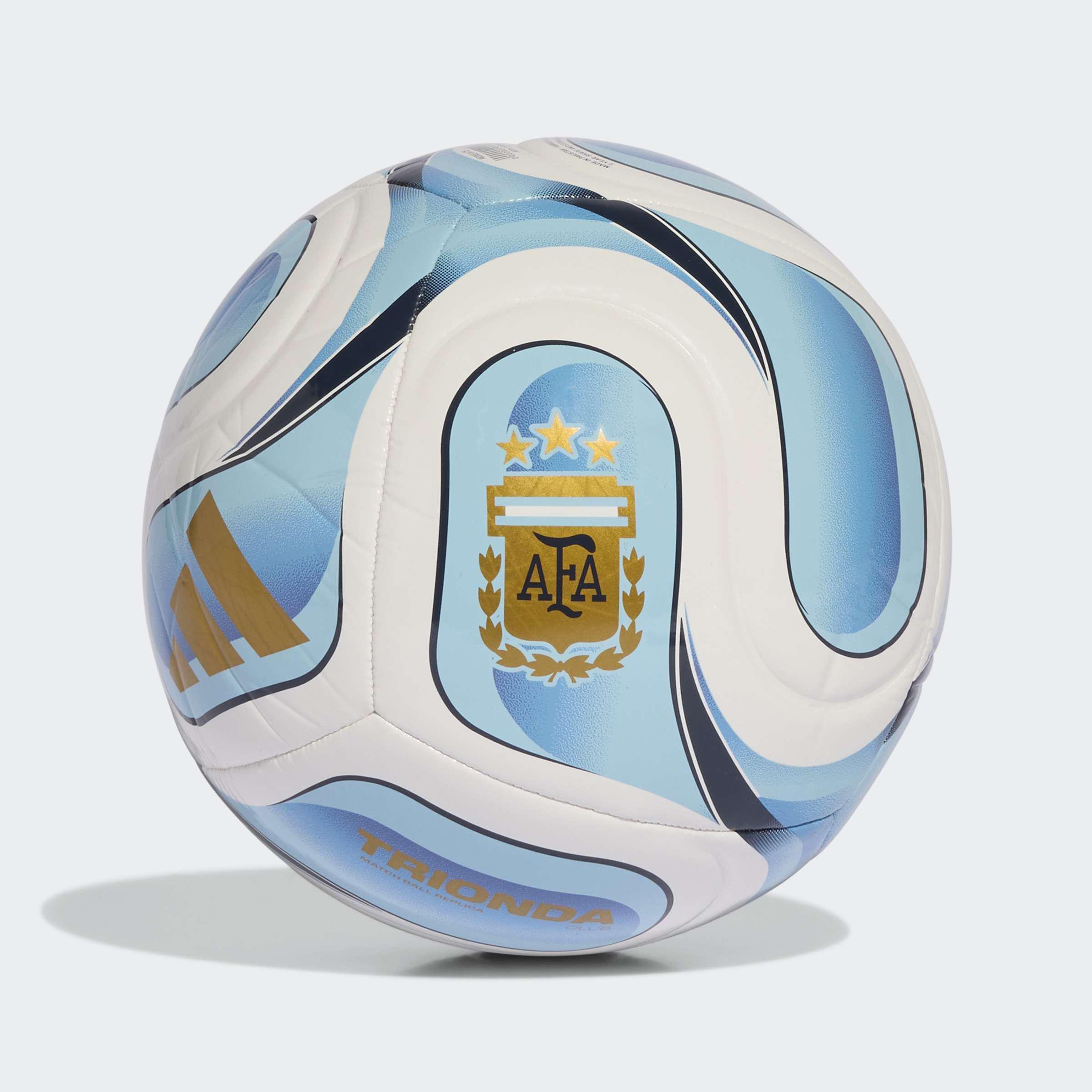 Unisex Trionda Argentina Home Club Ball, White