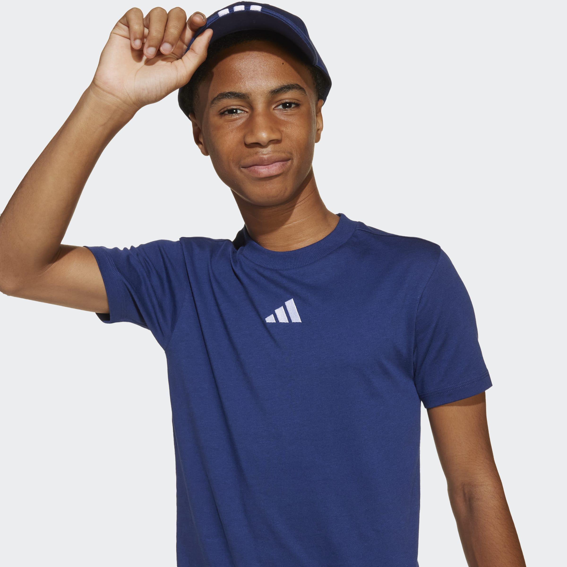 Kids Unisex Essentials T-Shirt, Blue, A701_ONE, large image number 3
