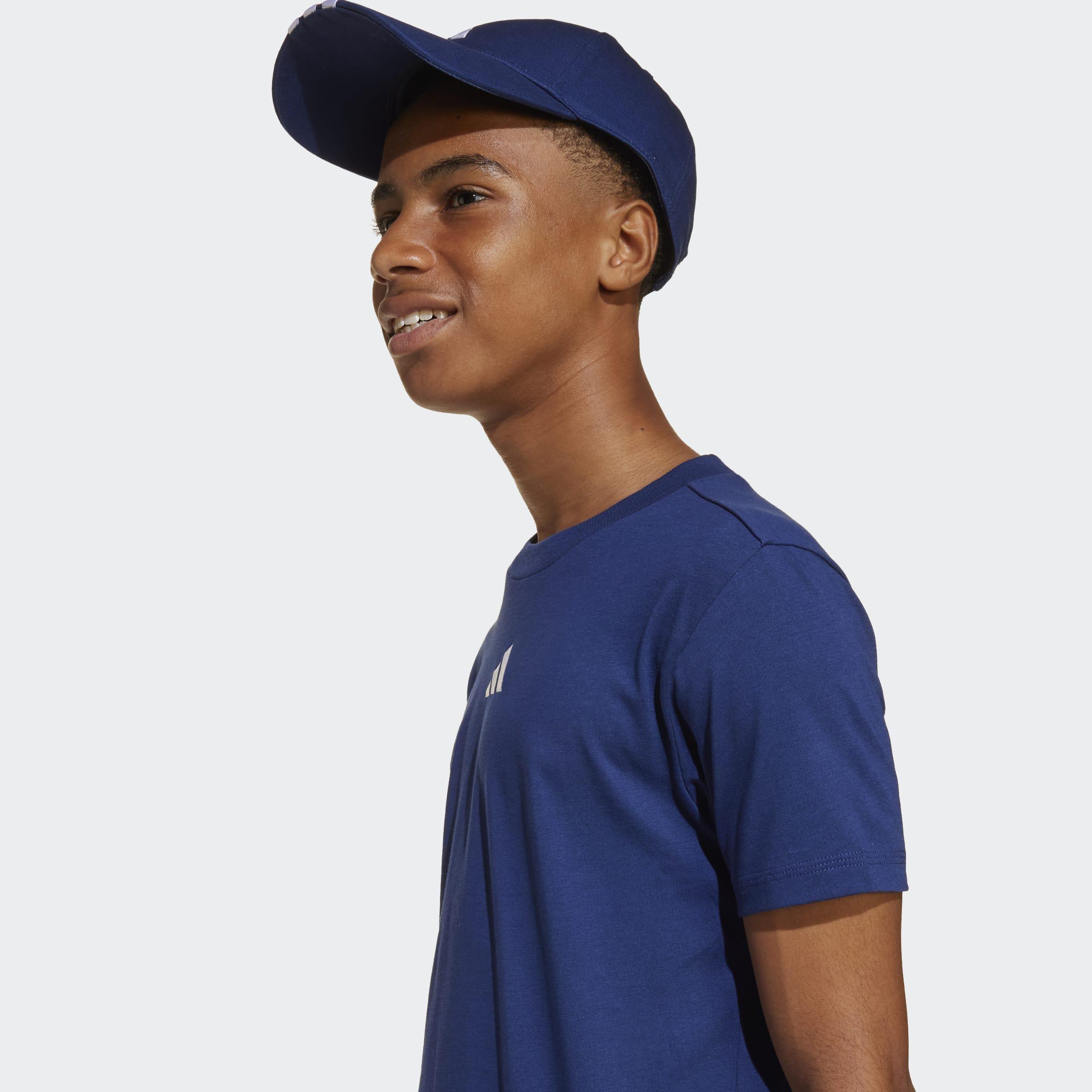 Kids Unisex Essentials T-Shirt, Blue, A701_ONE, large image number 4