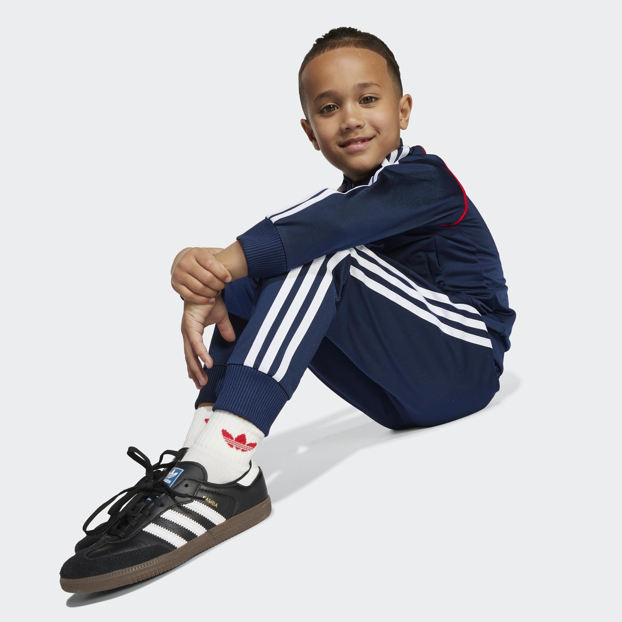 Kids Unisex Adicolor SST Track Suit, Blue, A701_ONE, large image number 3