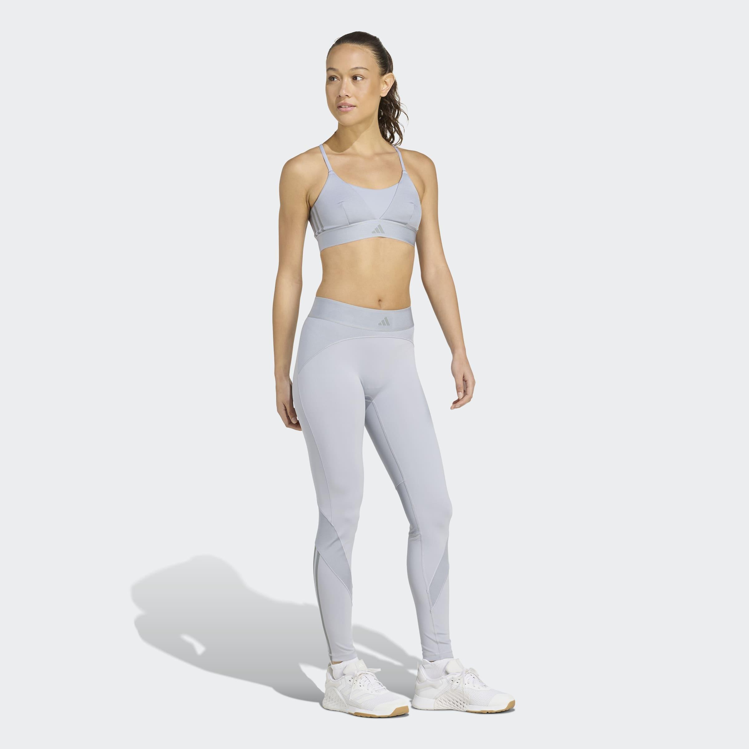 Hyperglam Shine Full-Length Leggings, Grey, A701_ONE, large image number 4