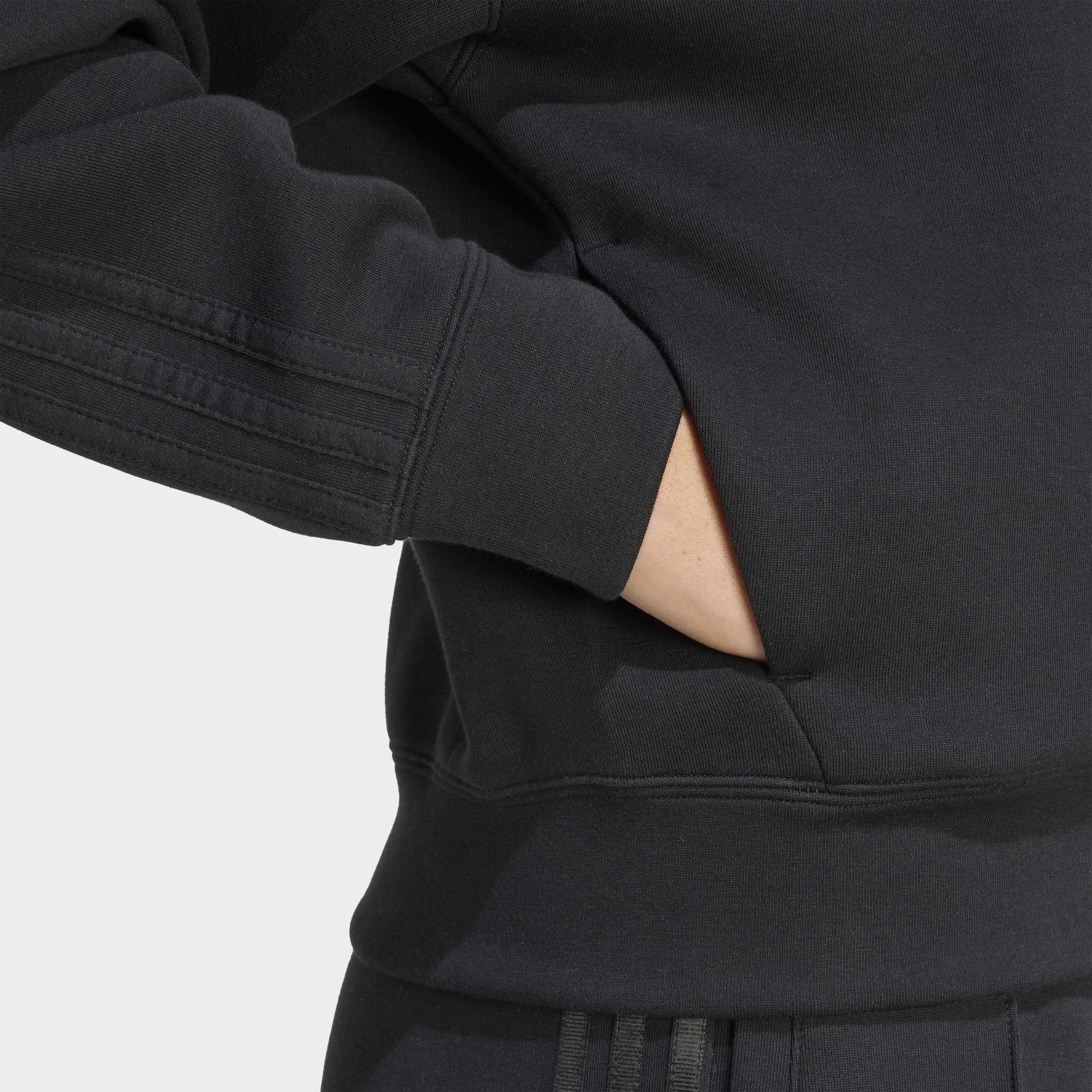 Adicolor 3-Stripes Spacer Full-Zip Hoodie, Black, A701_ONE, large image number 2