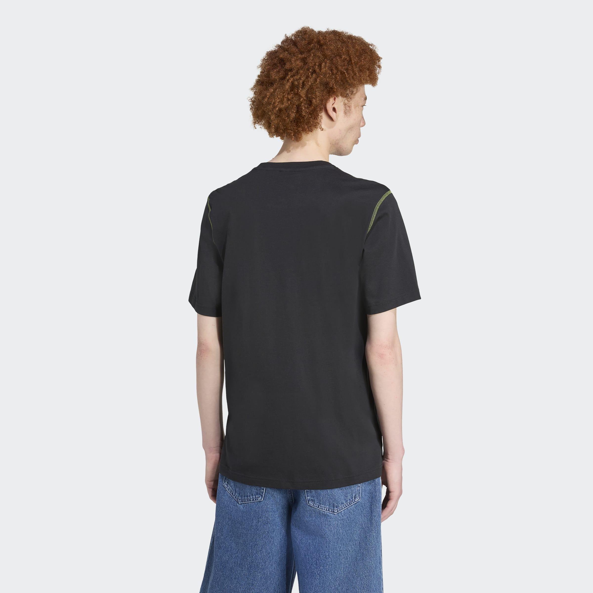 Distressed Graphic T-Shirt, Black, A701_ONE, large image number 1