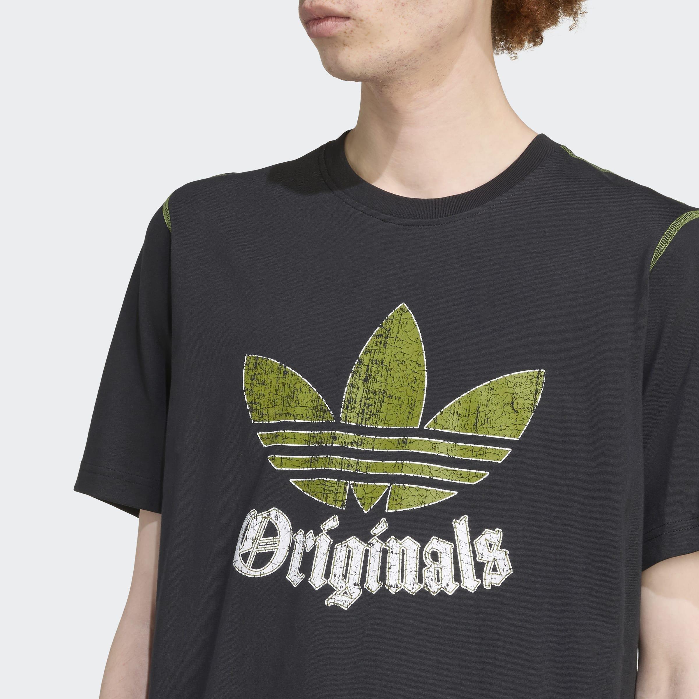 Distressed Graphic T-Shirt, Black, A701_ONE, large image number 2