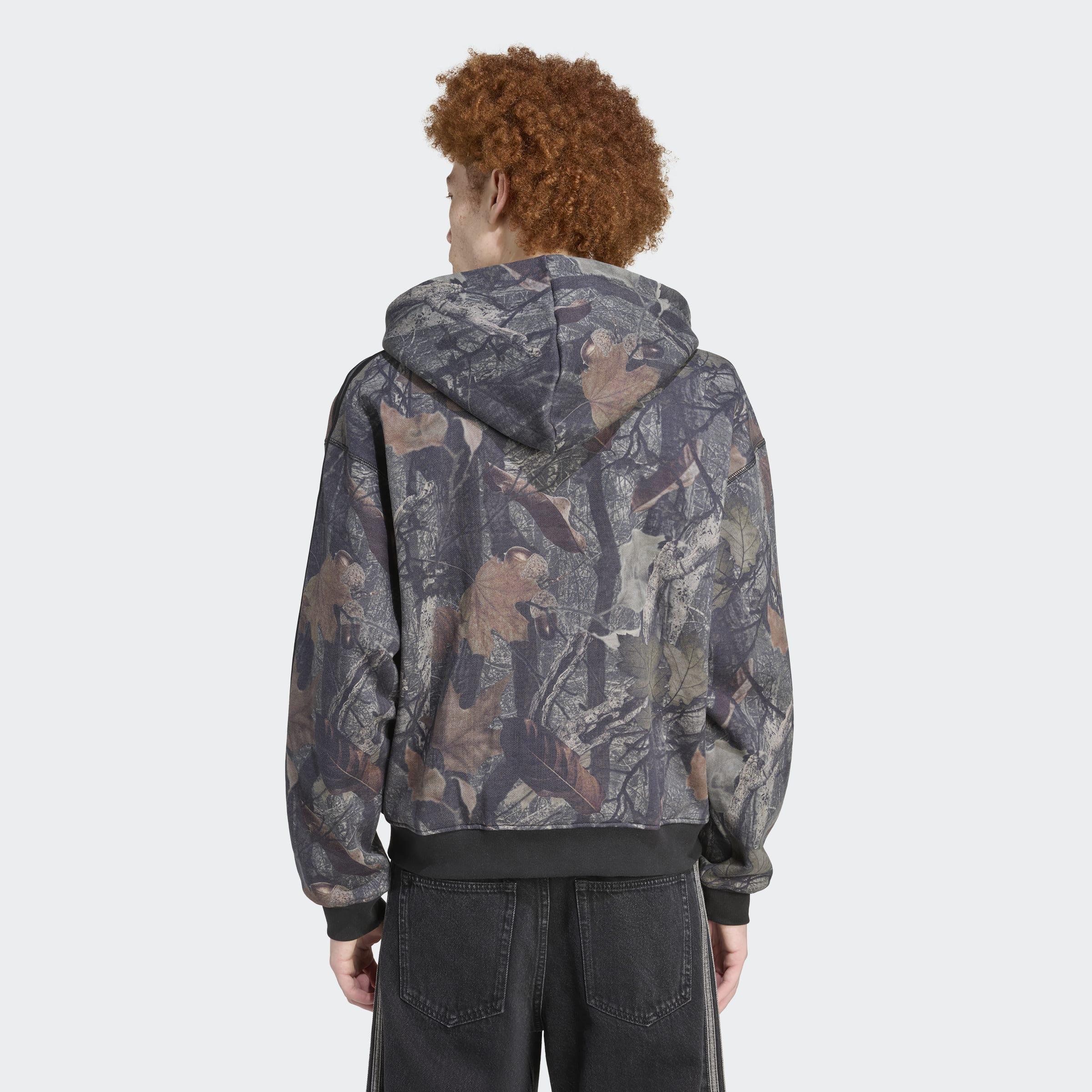 Camo Hooded Full-Zip, Black, A701_ONE, large image number 1