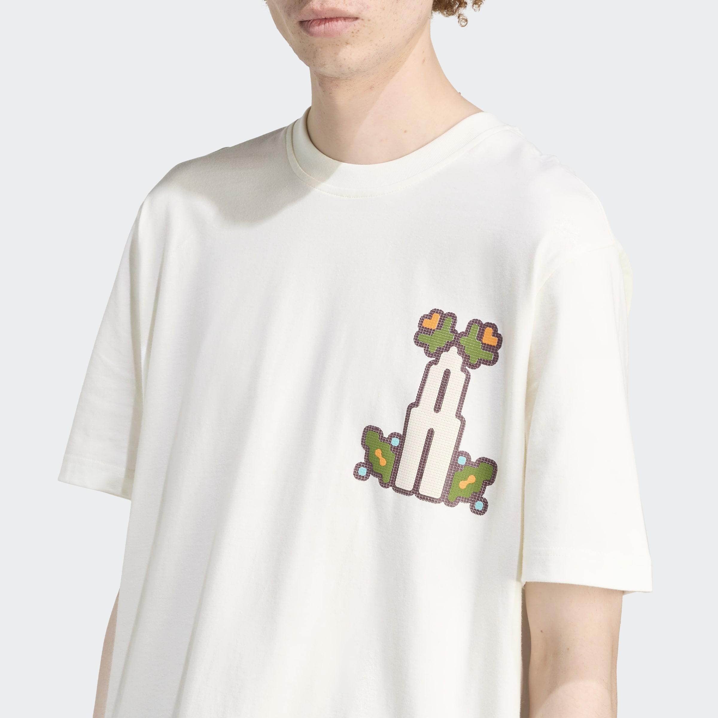 Monogram Loose T-Shirt, White, A701_ONE, large image number 2