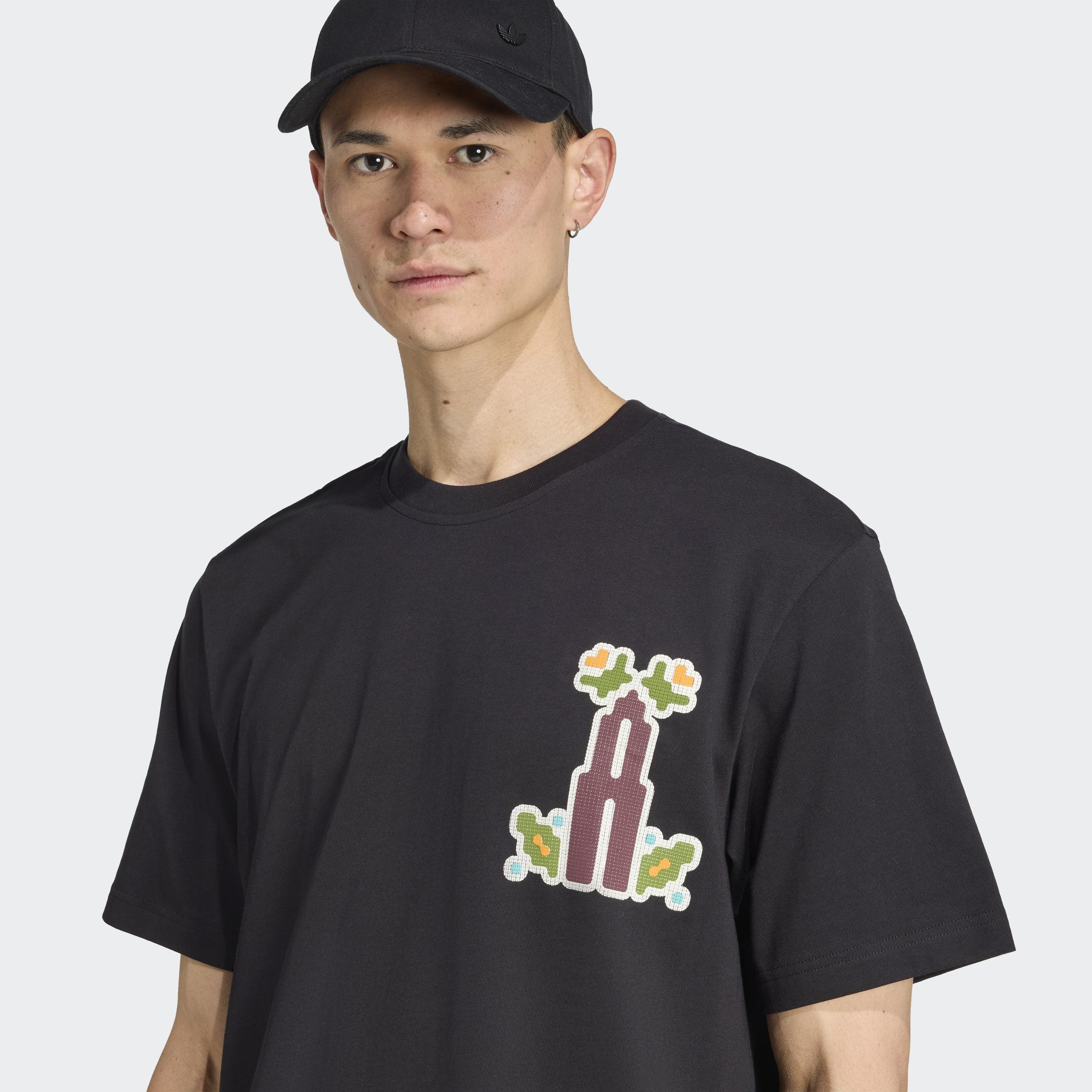 Monogram Loose T-Shirt, Black, A701_ONE, large image number 3