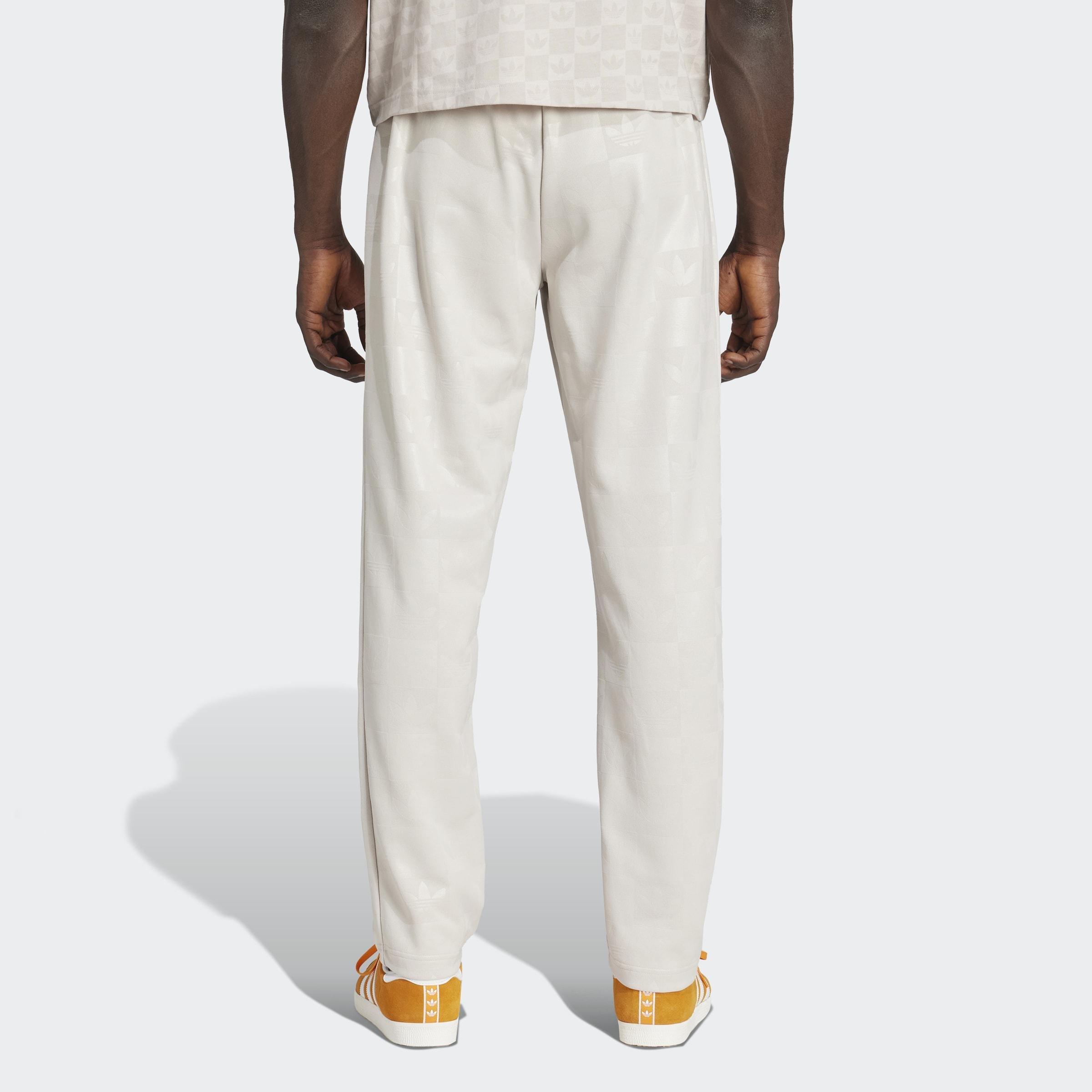 Monogram All Over Print Regular Track Pants, Beige, A701_ONE, large image number 1