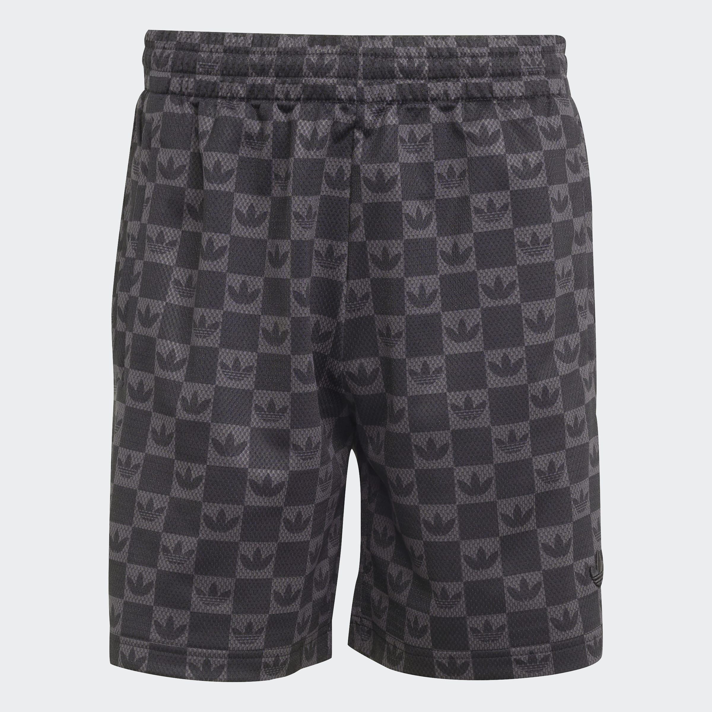 Monogram Regular Mesh Shorts, Black, A701_ONE, large image number 0