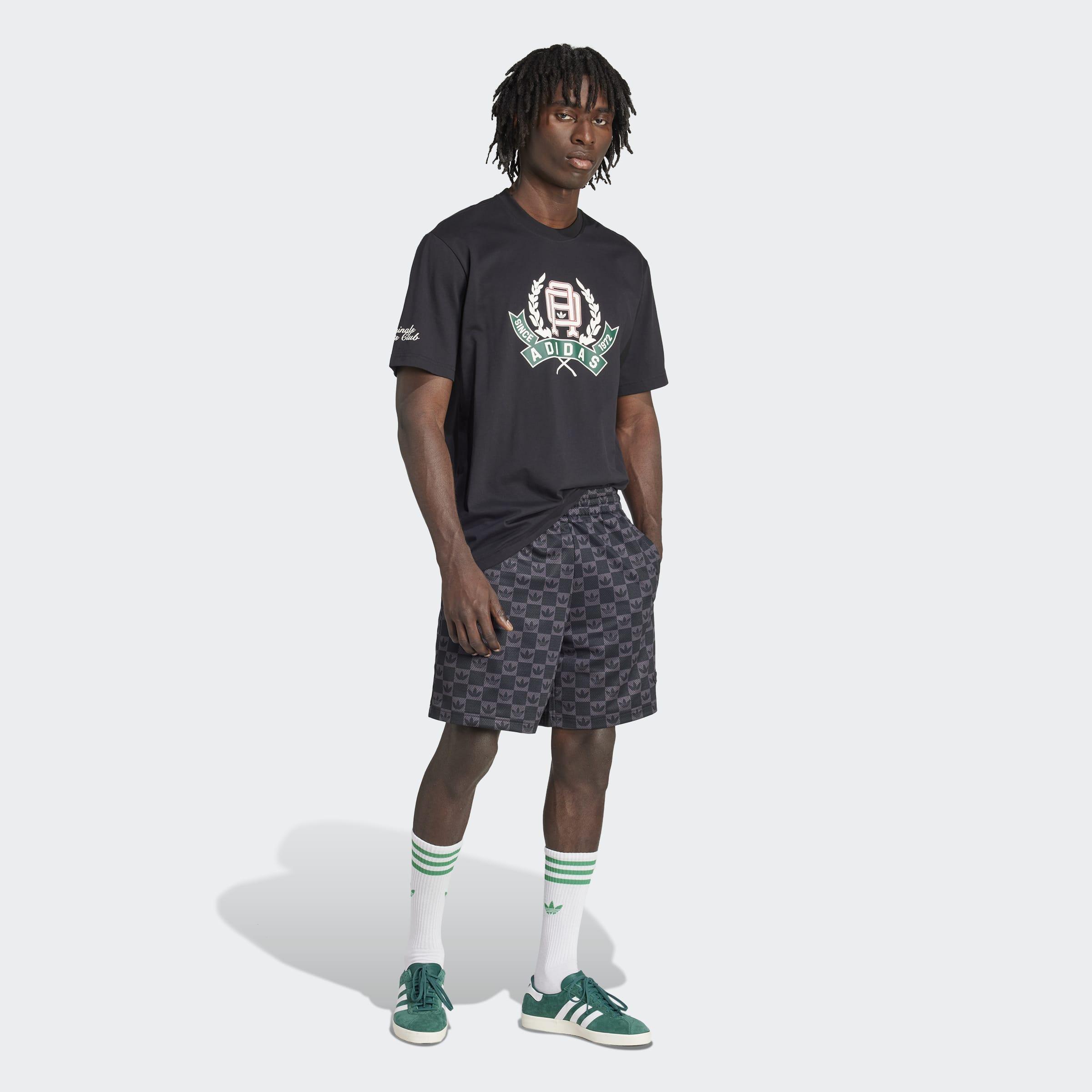 Monogram Regular Mesh Shorts, Black, A701_ONE, large image number 5