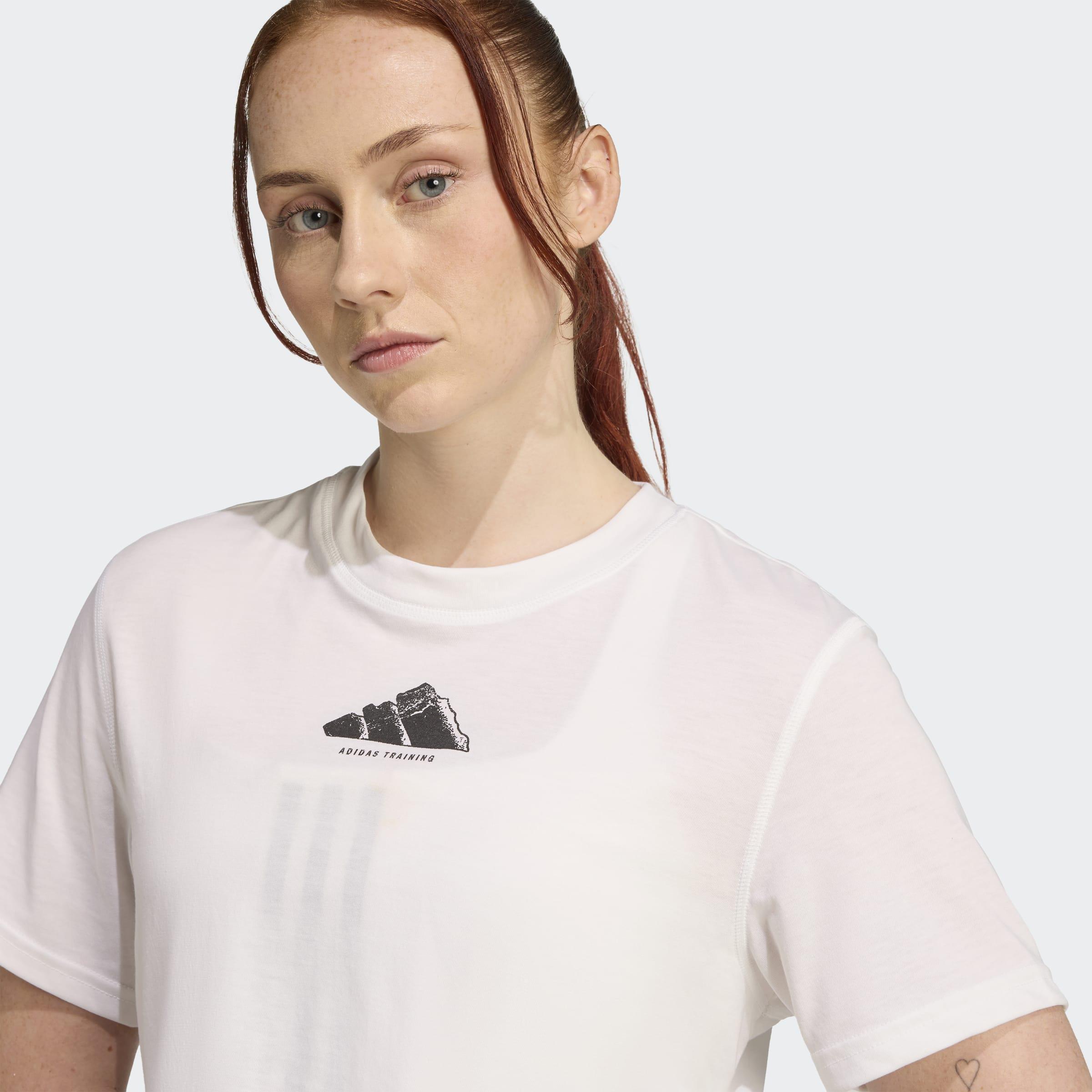 CLIMACOOL Vintage Training Graphic T-Shirt, White, A701_ONE, large image number 2