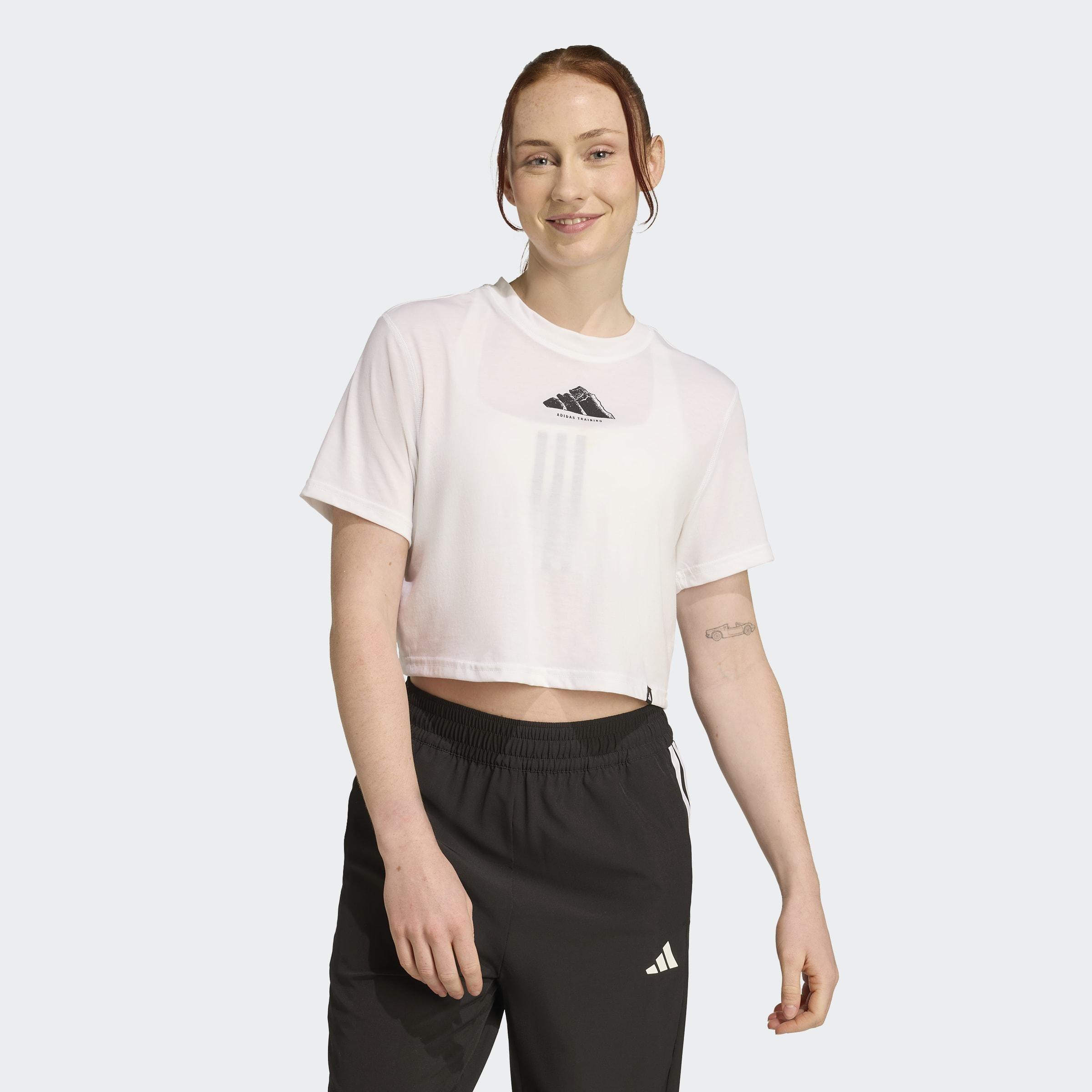 CLIMACOOL Vintage Training Graphic T-Shirt, White, A701_ONE, large image number 5