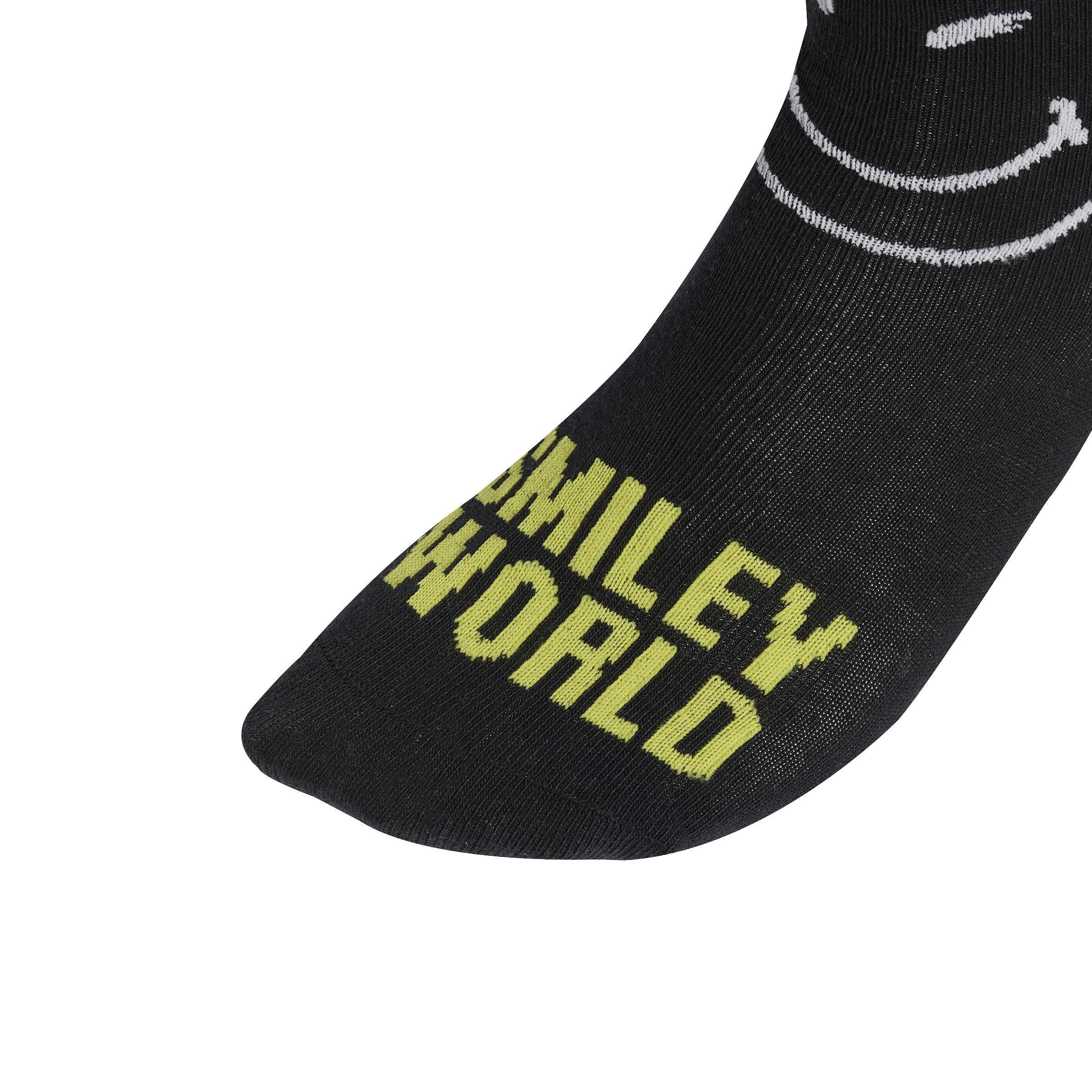 Kids Unisex adidas Smiley 3 Pairs Per Pack Socks, Grey, , large image number 2