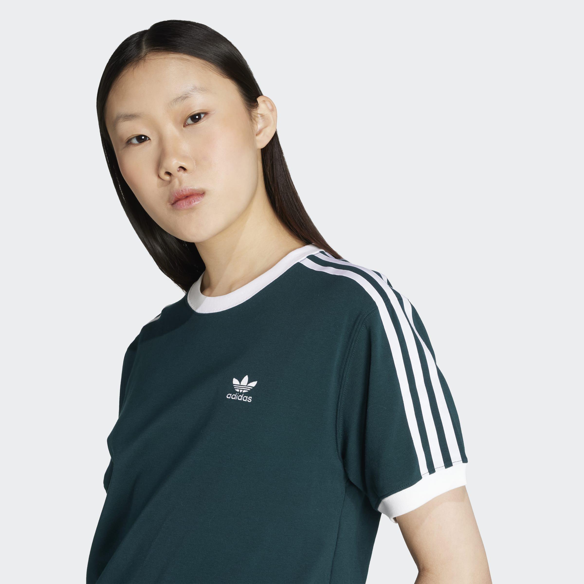 3-Stripes T-Shirt, Green, A701_ONE, large image number 2