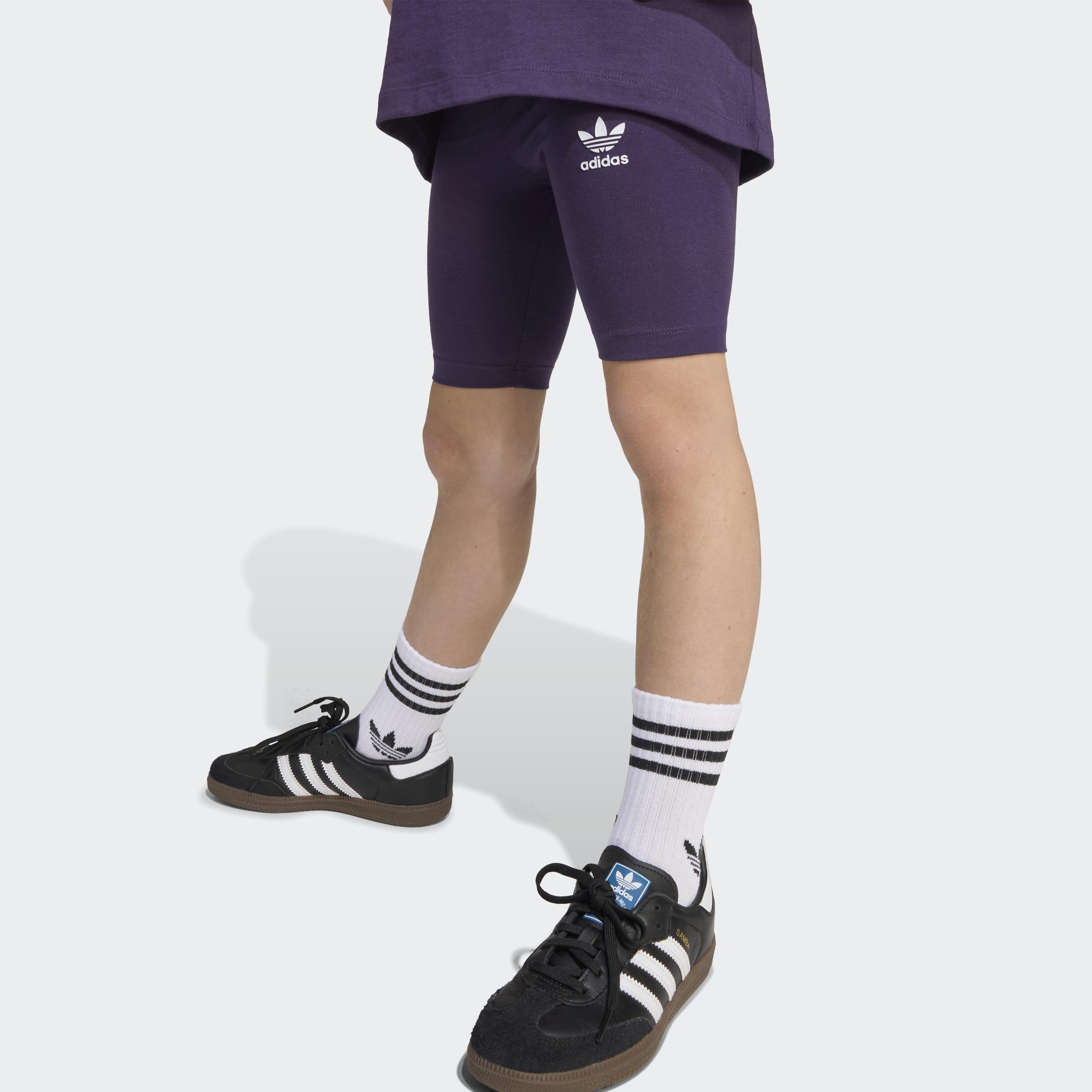 Kids Cycling Shorts and T-Shirt Set, Purple, A701_ONE, large image number 1