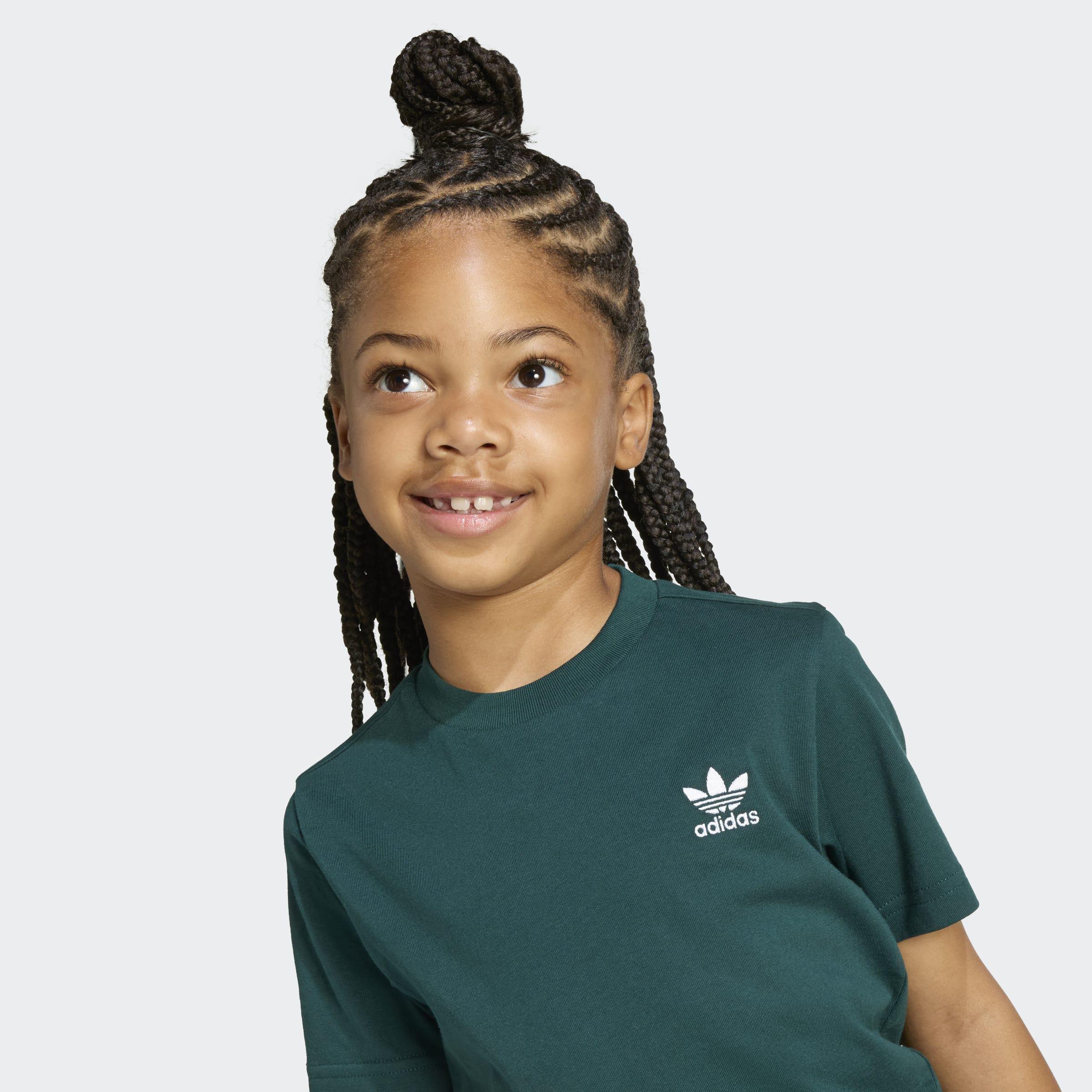 Kids Unisex Shorts and T-Shirt Set, Green, A701_ONE, large image number 2