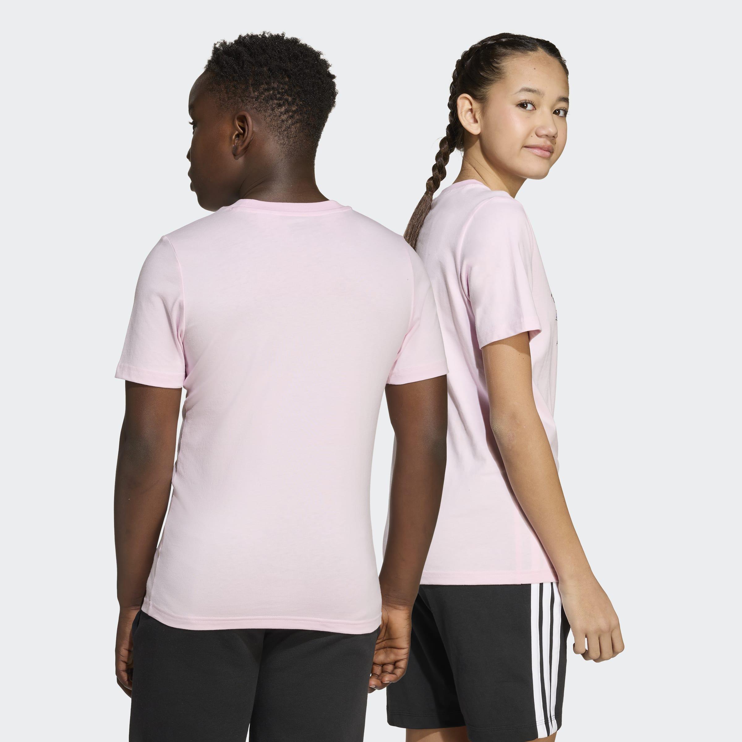 Kids Unisex Winter Sports Graphic T-Shirt, Pink, A701_ONE, large image number 1