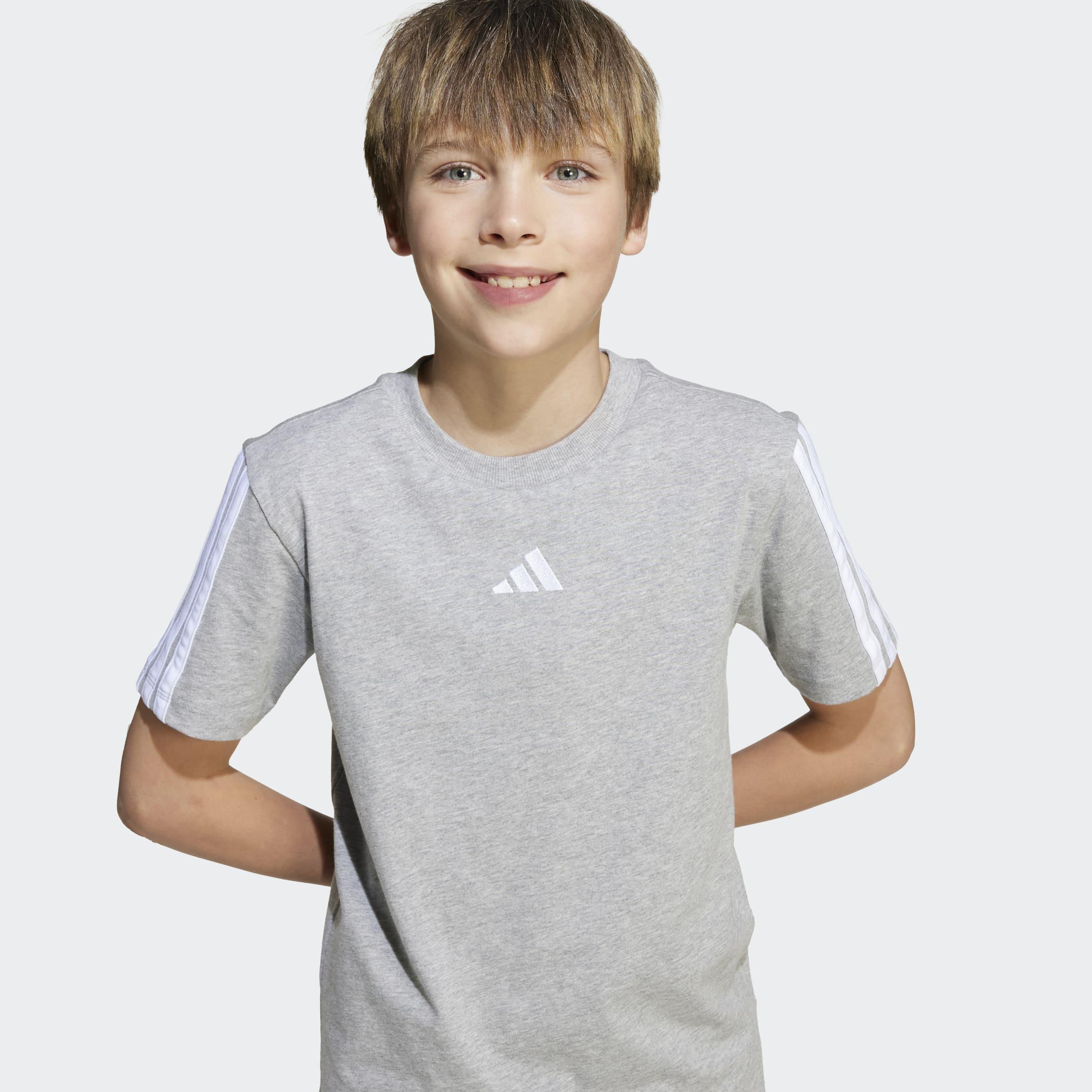 Kids Unisex Essentials Tee, Grey, A701_ONE, large image number 3