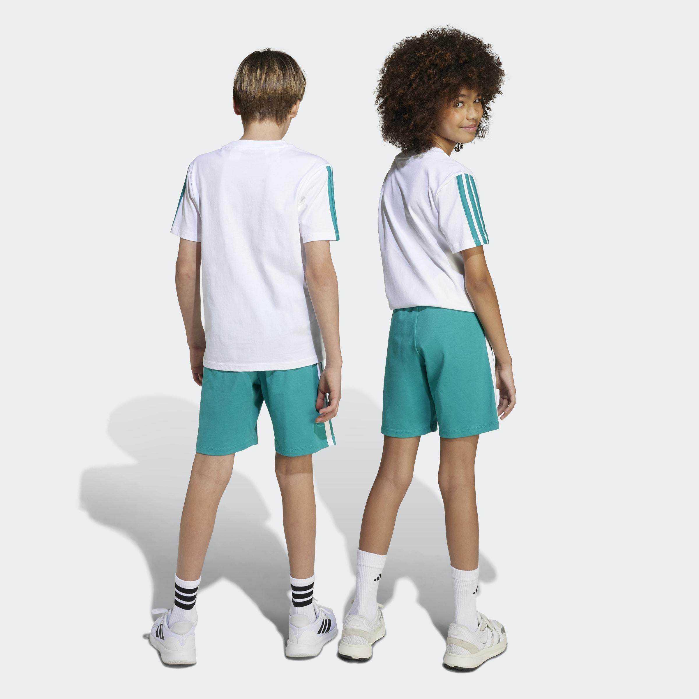 Kids Unisex Essentials Shorts, Green, A701_ONE, large image number 2